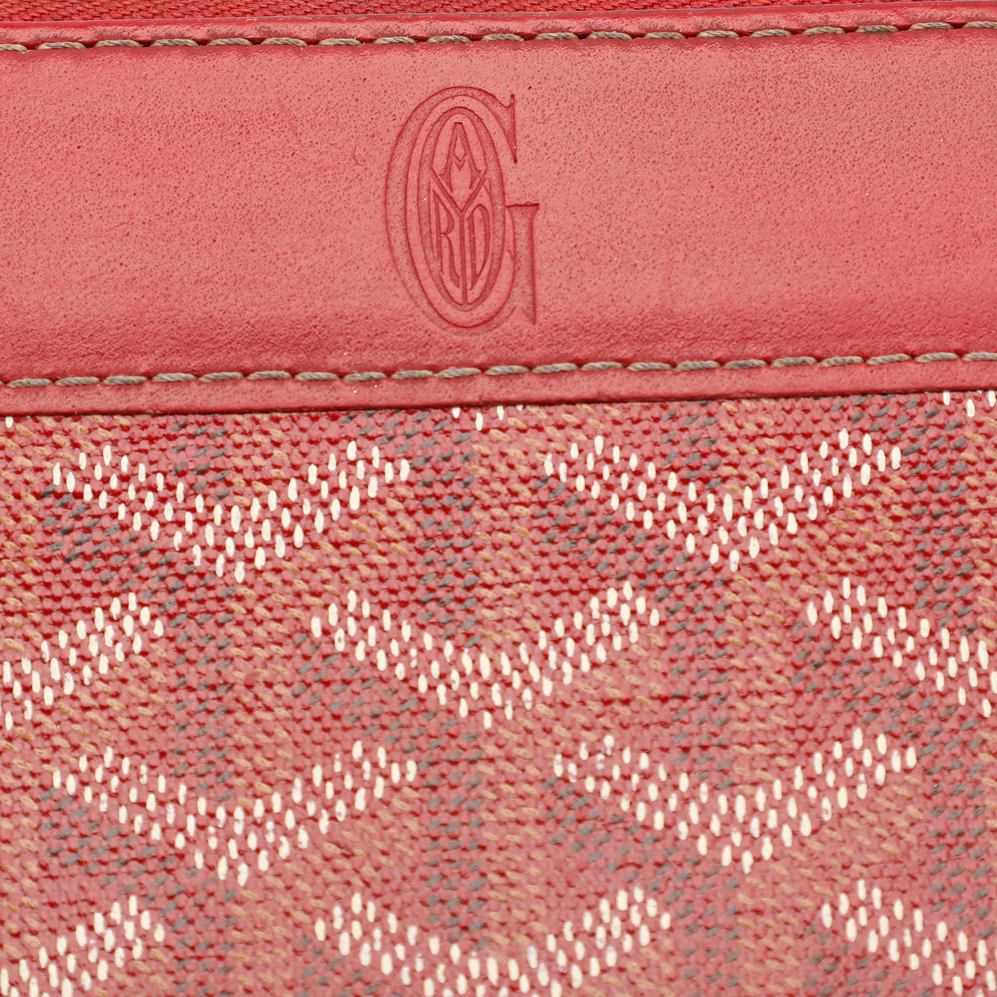 Goyard Red Goyardine Coated Canvas Matignon Zip Around Wallet