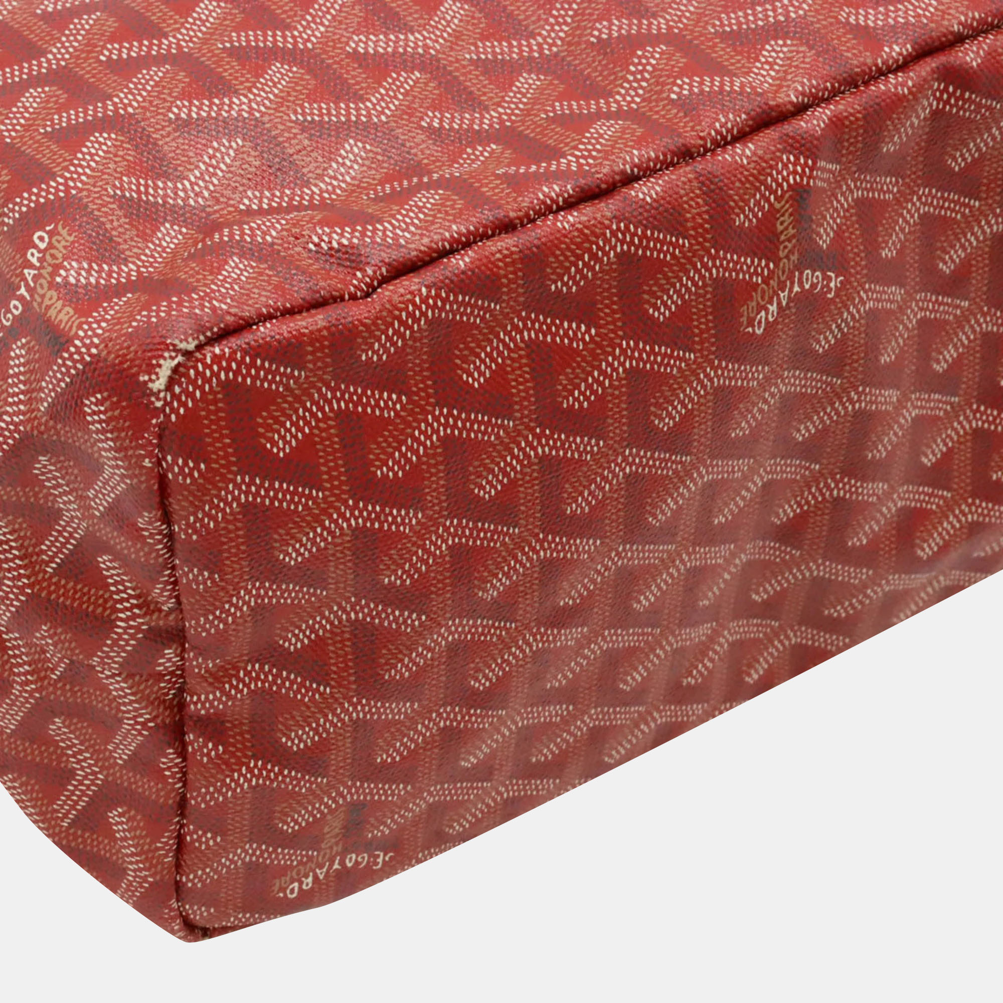 Goyard Red Canvas PM Saint Louis Tote Bag