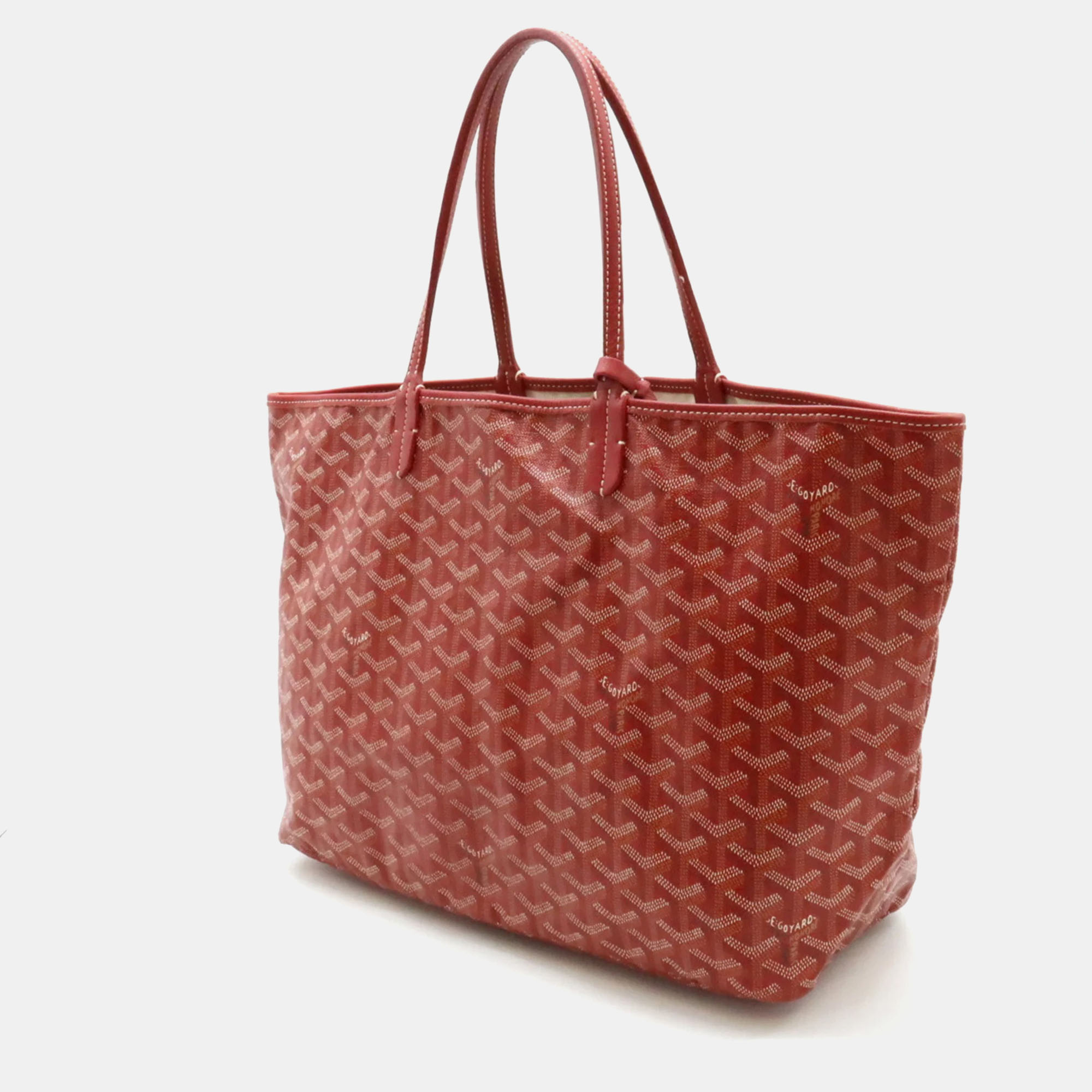 Goyard Red Canvas PM Saint Louis Tote Bag