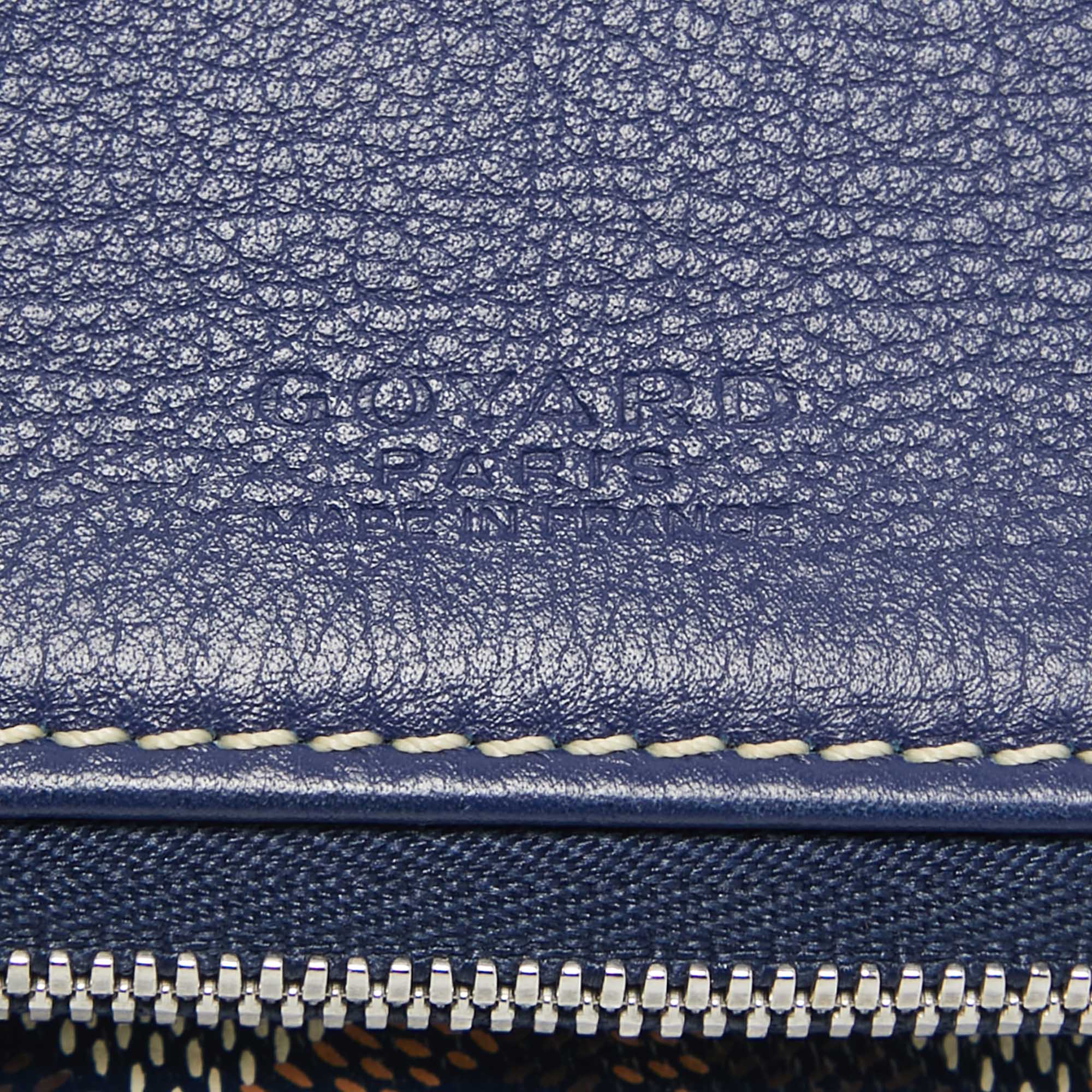 Goyard Blue Goyardine Coated Canvas Sainte Marie Clutch