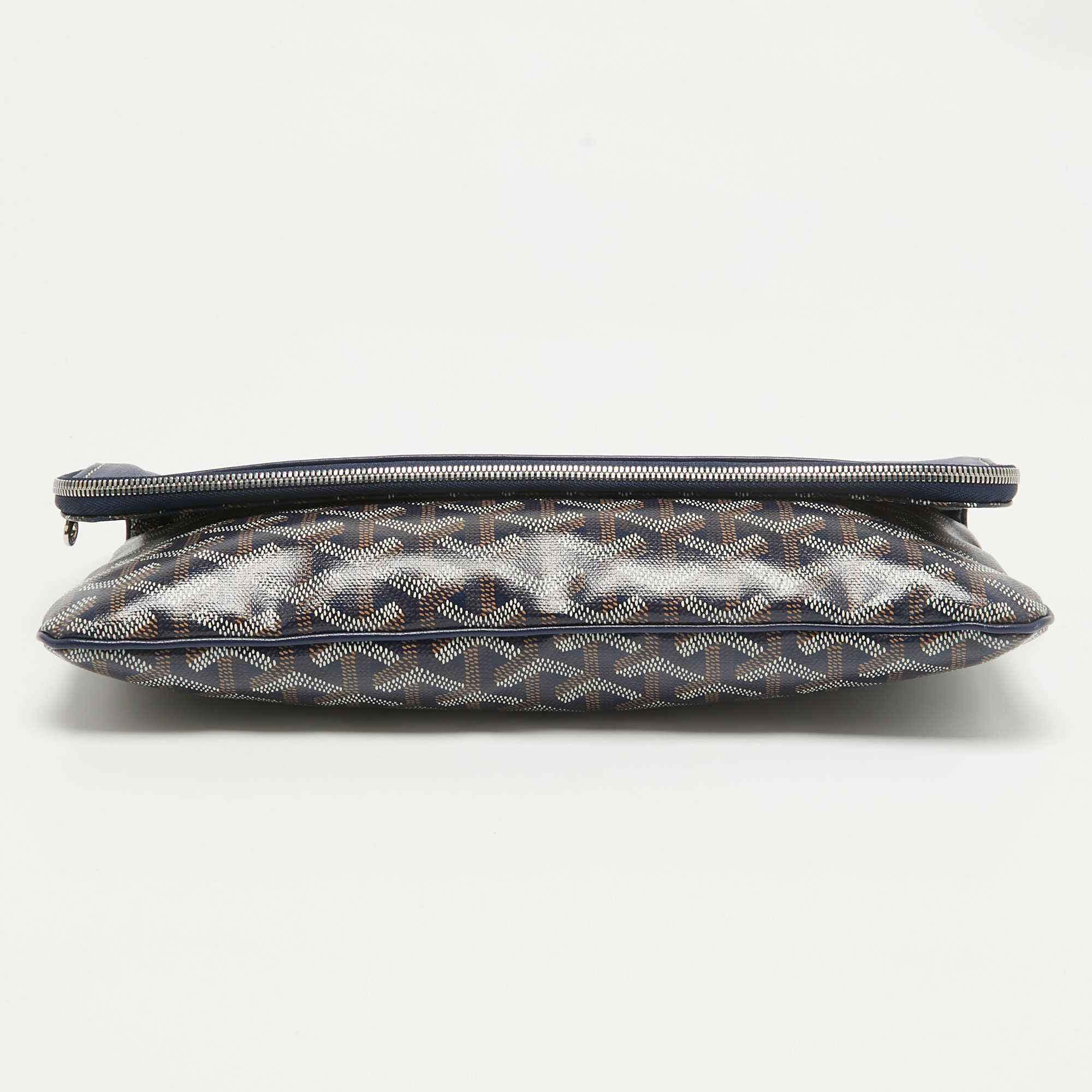 Goyard Blue Goyardine Coated Canvas Sainte Marie Clutch