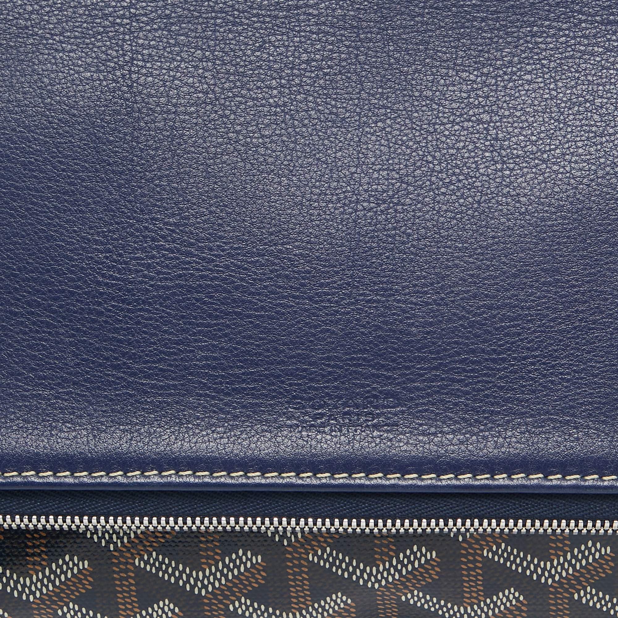 Goyard Blue Goyardine Coated Canvas Sainte Marie Clutch