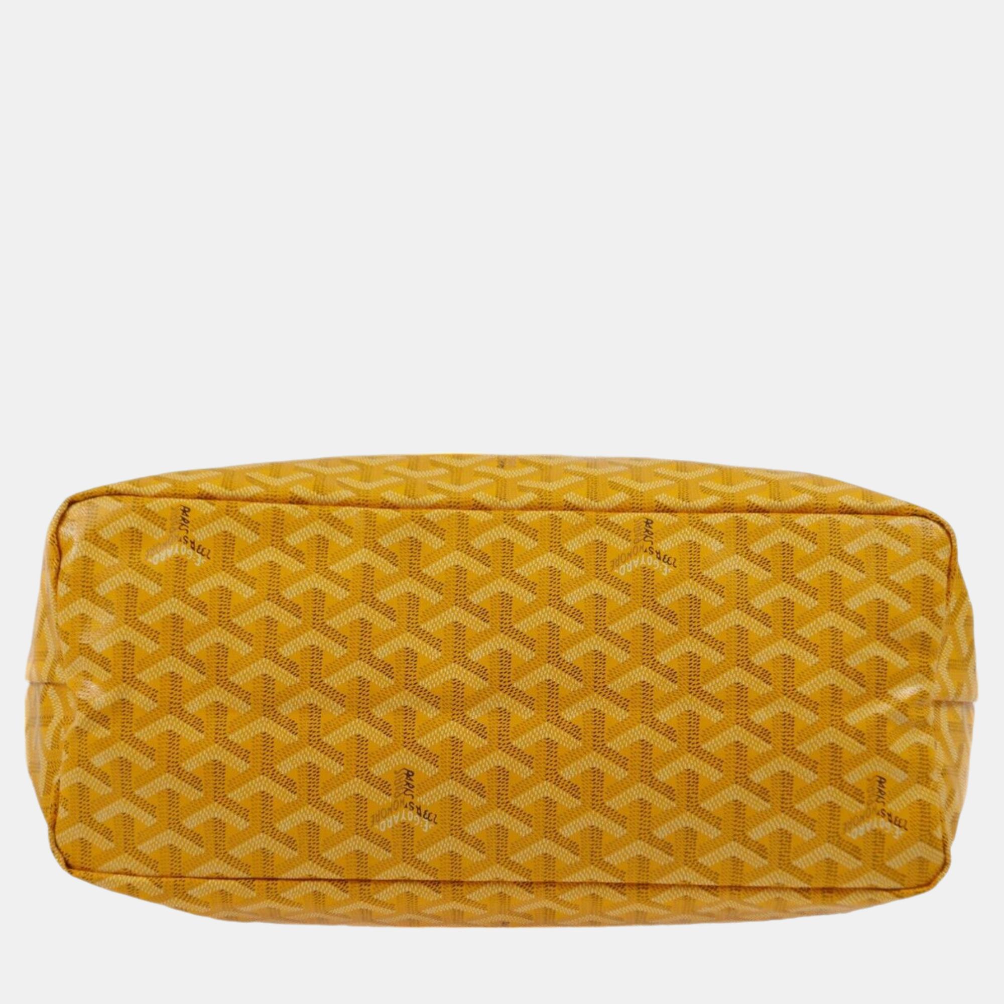 Goyard Yellow St. Louis PM Tote Handbag