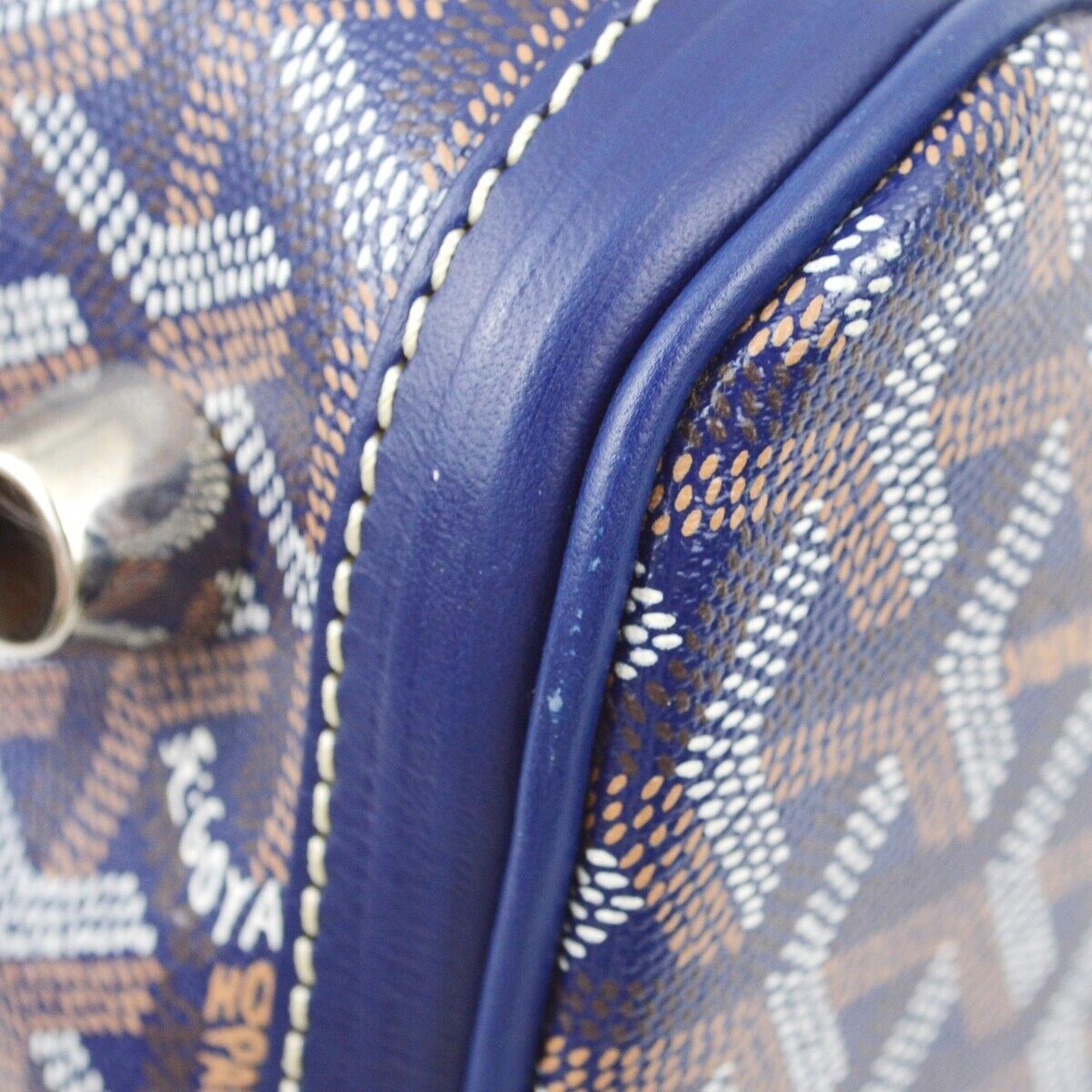 Goyard Blue Croisiere 40 Duffle Handbag