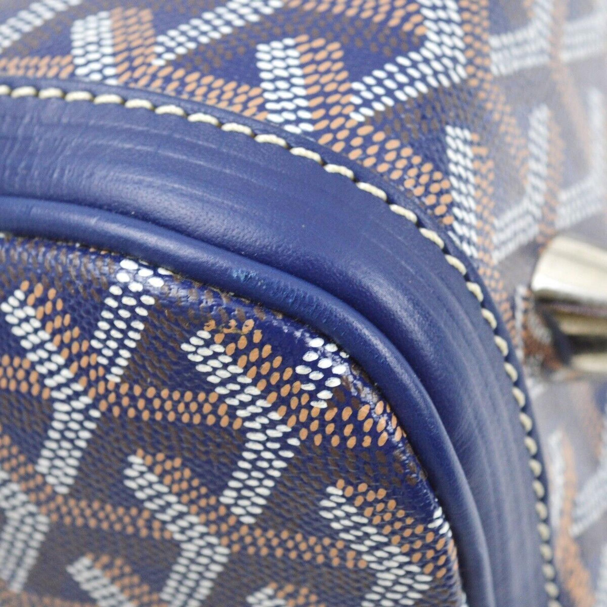 Goyard Blue Croisiere 40 Duffle Handbag