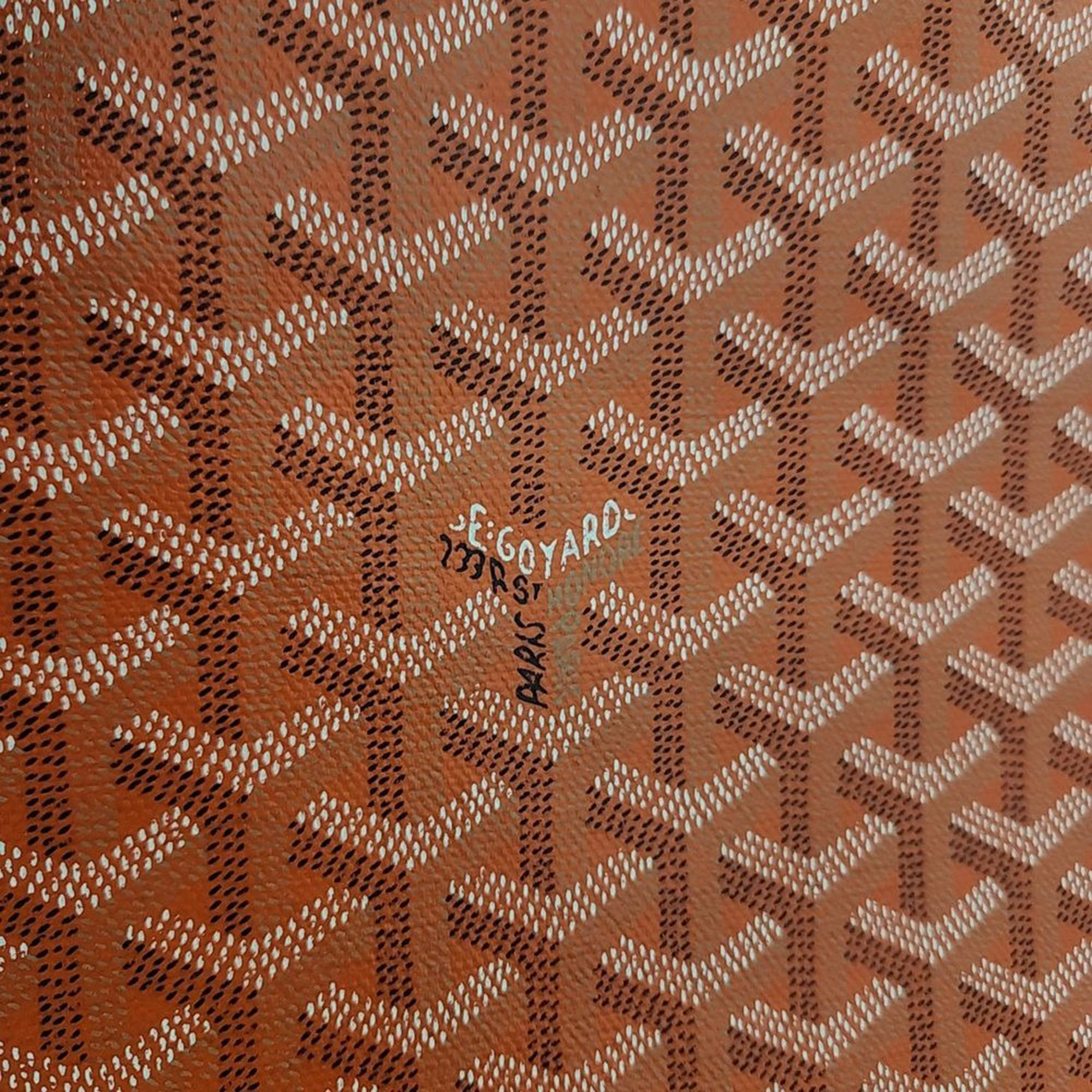 Goyard Orange PVC Goyard Senna MGM Bag