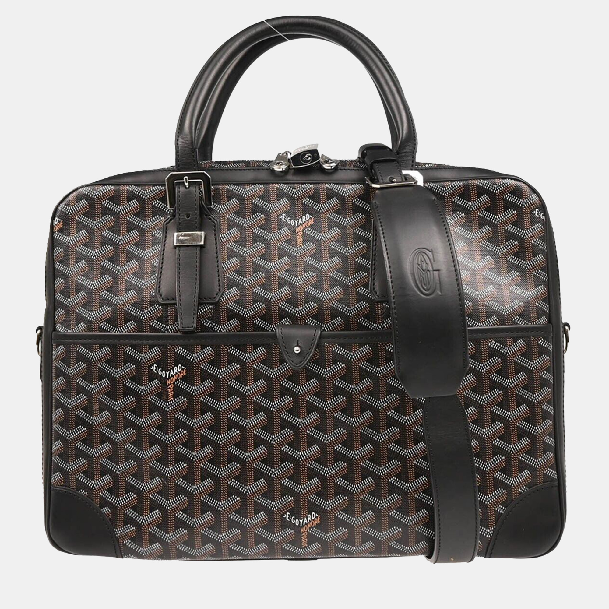 Goyard Black Ambassade PM Briefcase Handbag