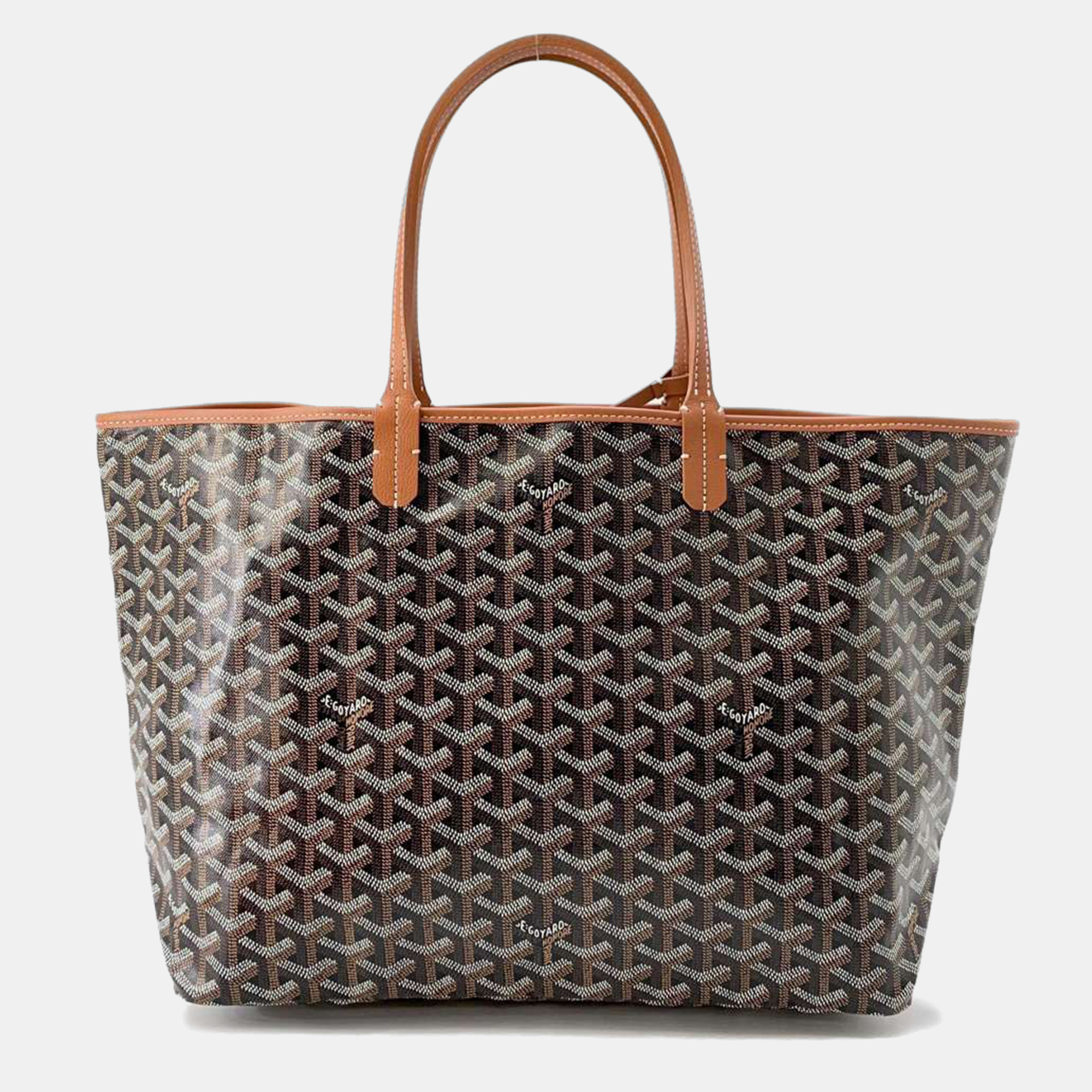 Goyard Black/Natural Pvc Coated Canvas Leather Saint Louis PM Tote Bag
Goyard Black/Natural Pvc Coated Canvas Leather Saint Louis PM Tote Bag
