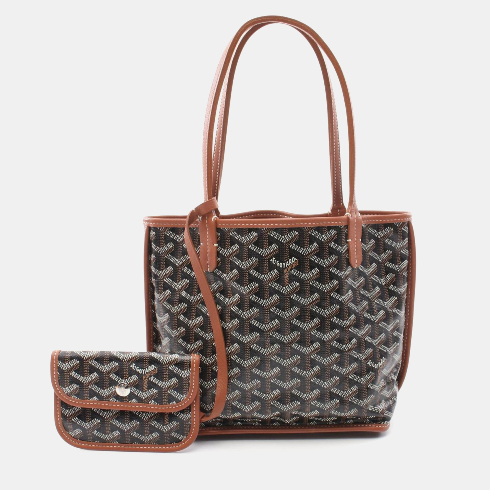 Goyard Saint Louis Junior Tote Bag Coated Canvas Leather Black Brown White
Goyard Saint Louis Junior Tote Bag Coated Canvas Leather Black Brown White
