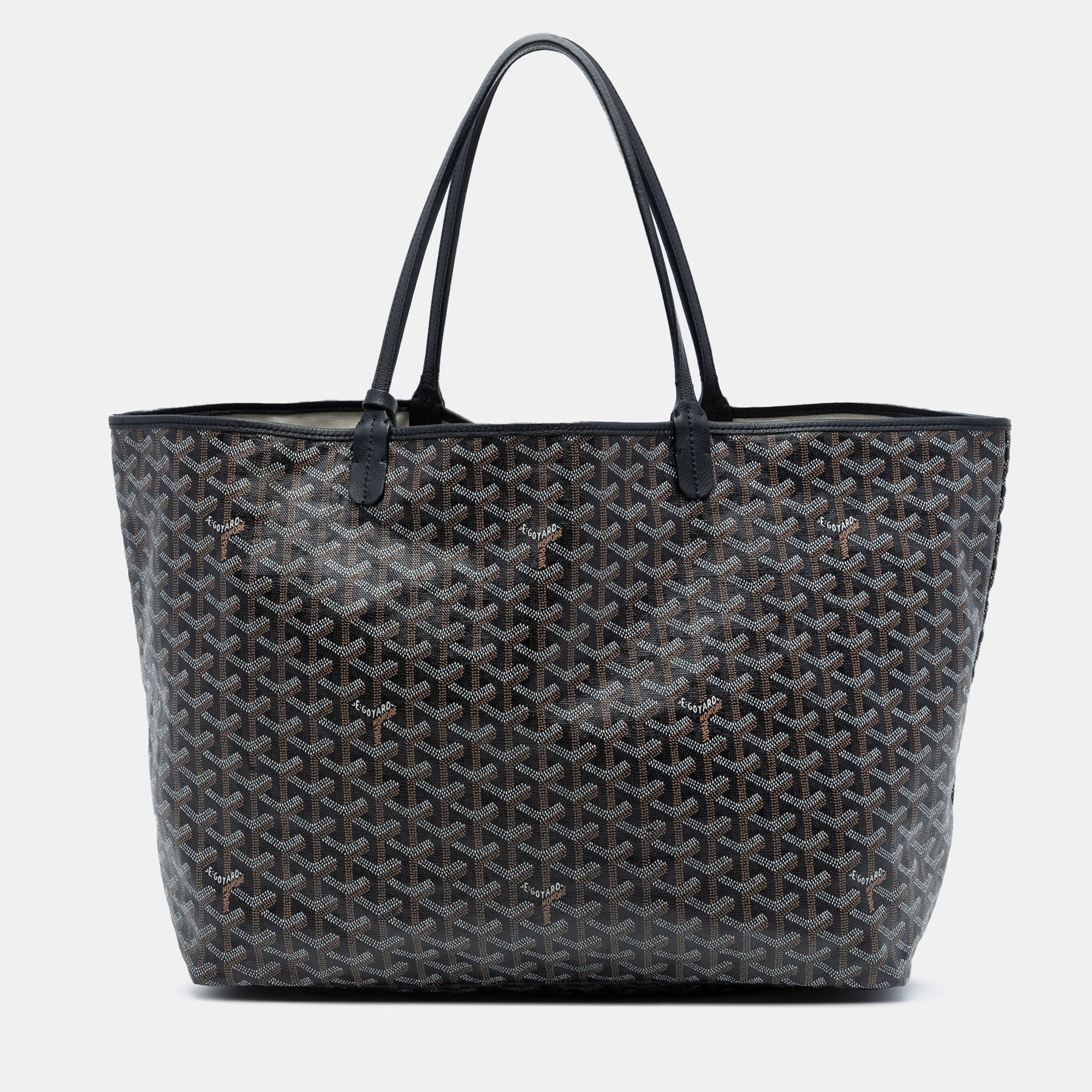 Goyard Black Brown Goyardine Saint Louis GM
Goyard Black Brown Goyardine Saint Louis GM
