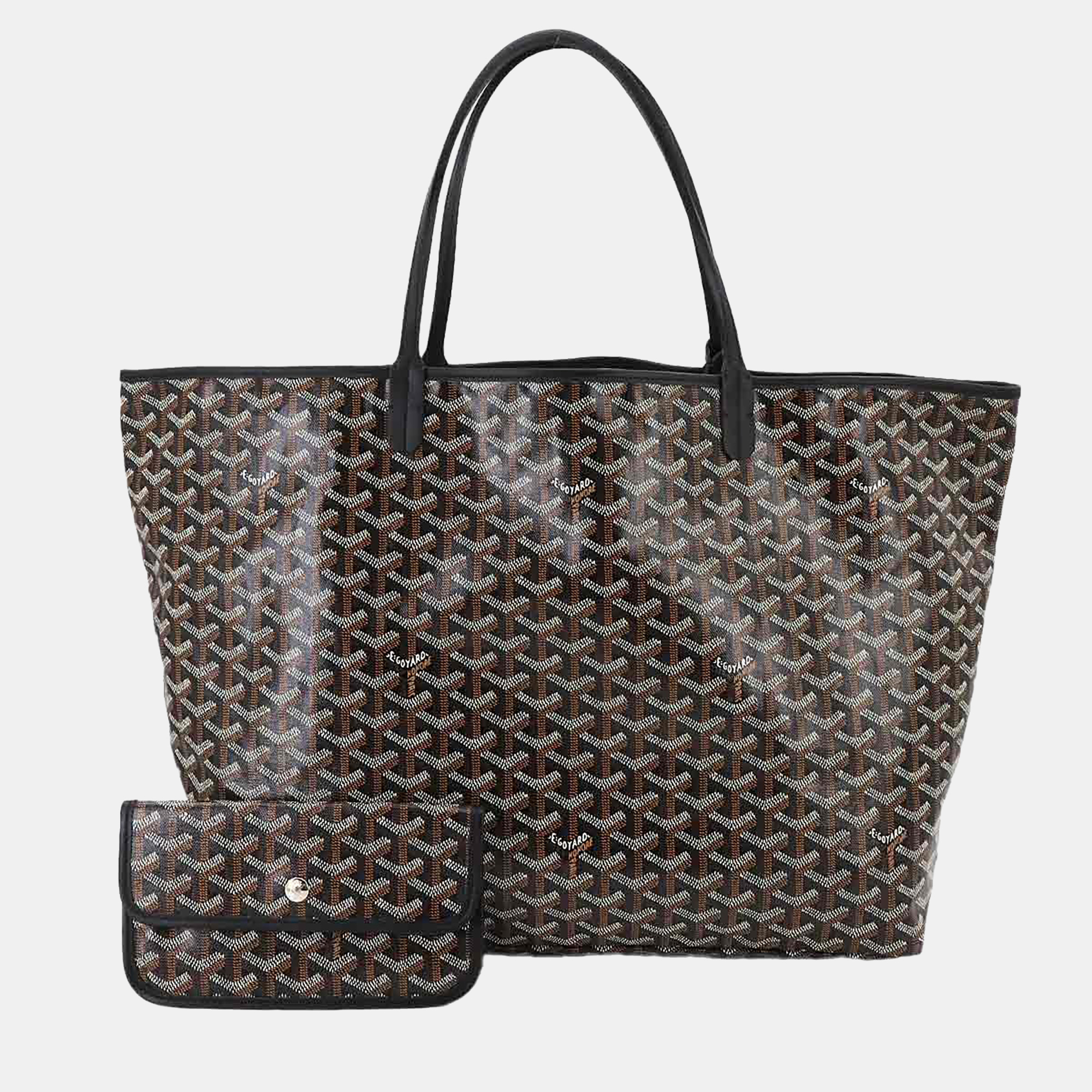 Goyard Saint Louis GM Black PVC Leather Tote Bag
Goyard Saint Louis GM Black PVC Leather Tote Bag