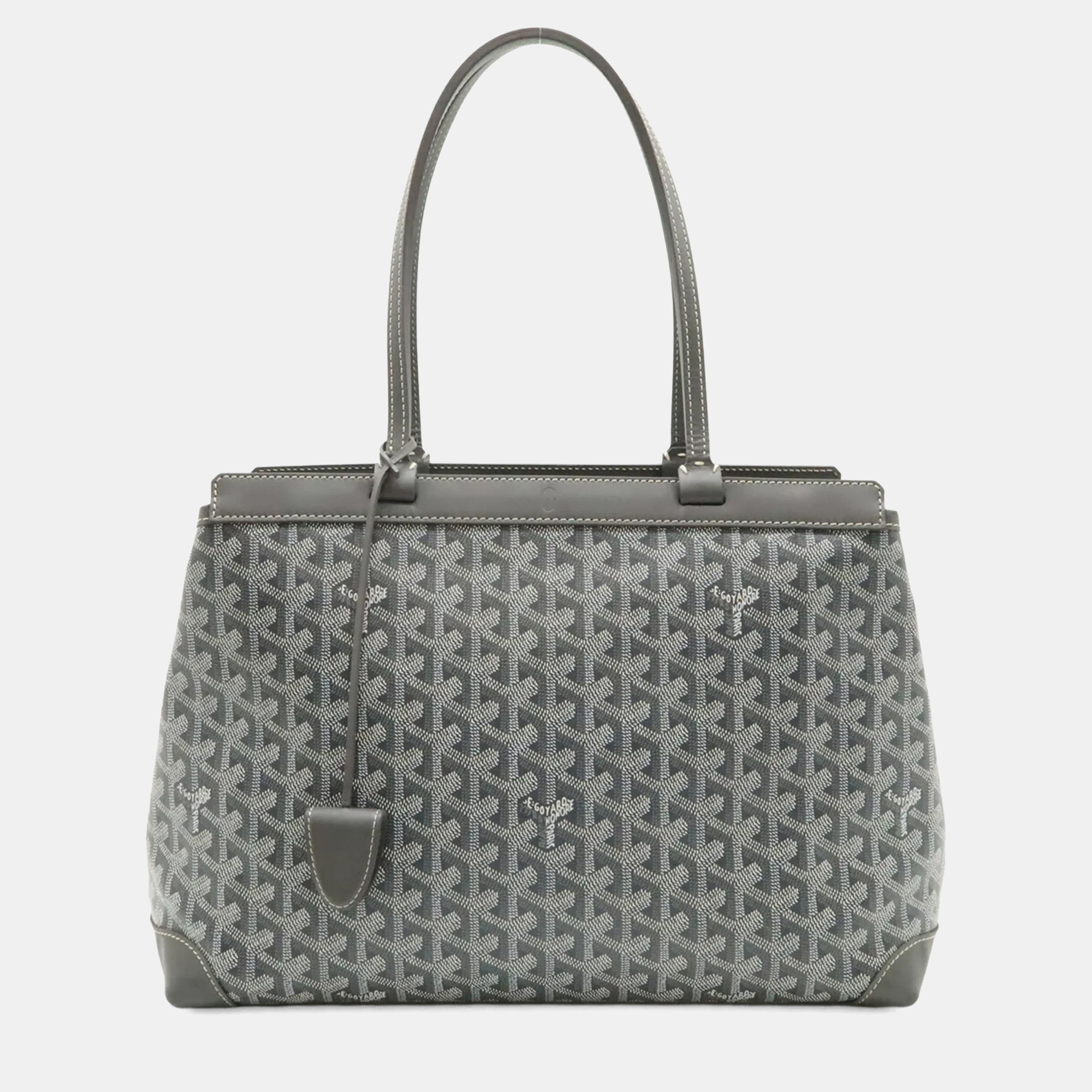 Goyard Bellechasse Beyod Pm Tote Bag Shoulder Herringbone Pattern Pvc Leather Gray Black White, Grey
Goyard Bellechasse Beyod Pm Tote Bag Shoulder Herringbone Pattern Pvc Leather Gray Black White, Grey