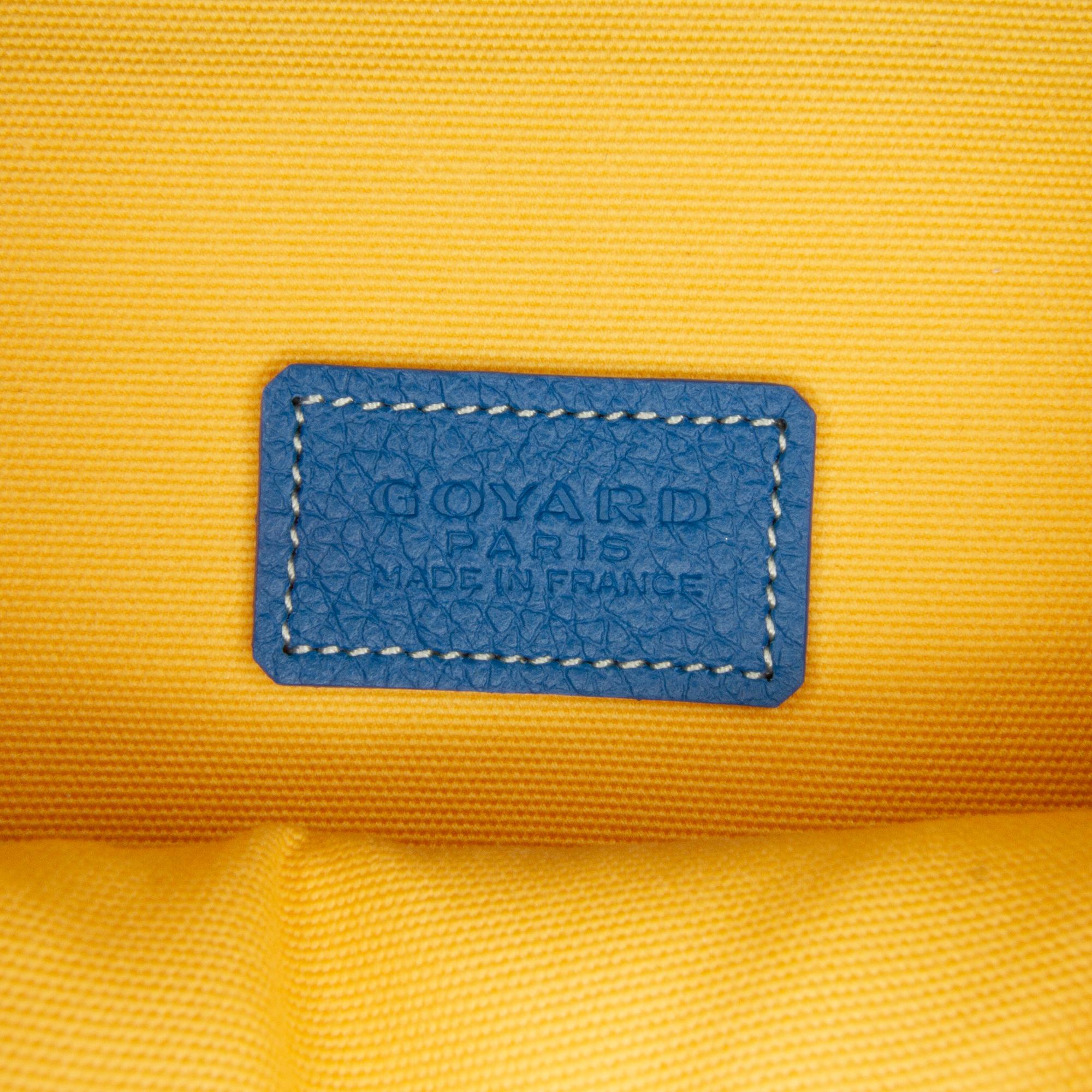 Goyard Blue Goyardine Vendome Cosmetic Pouch