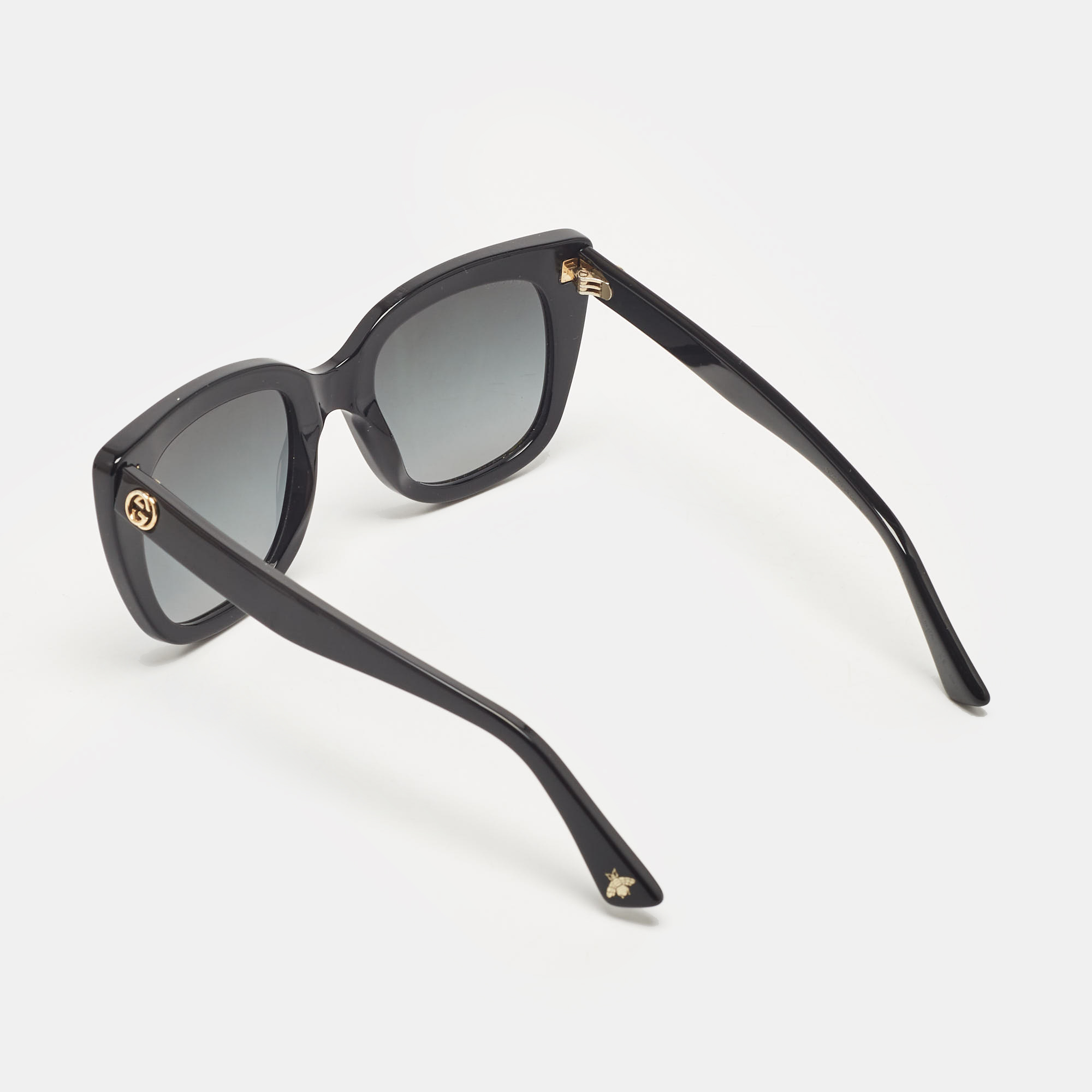 Gucci Black Gradient GG0163S Interlocking G Cat Eye Sunglasses