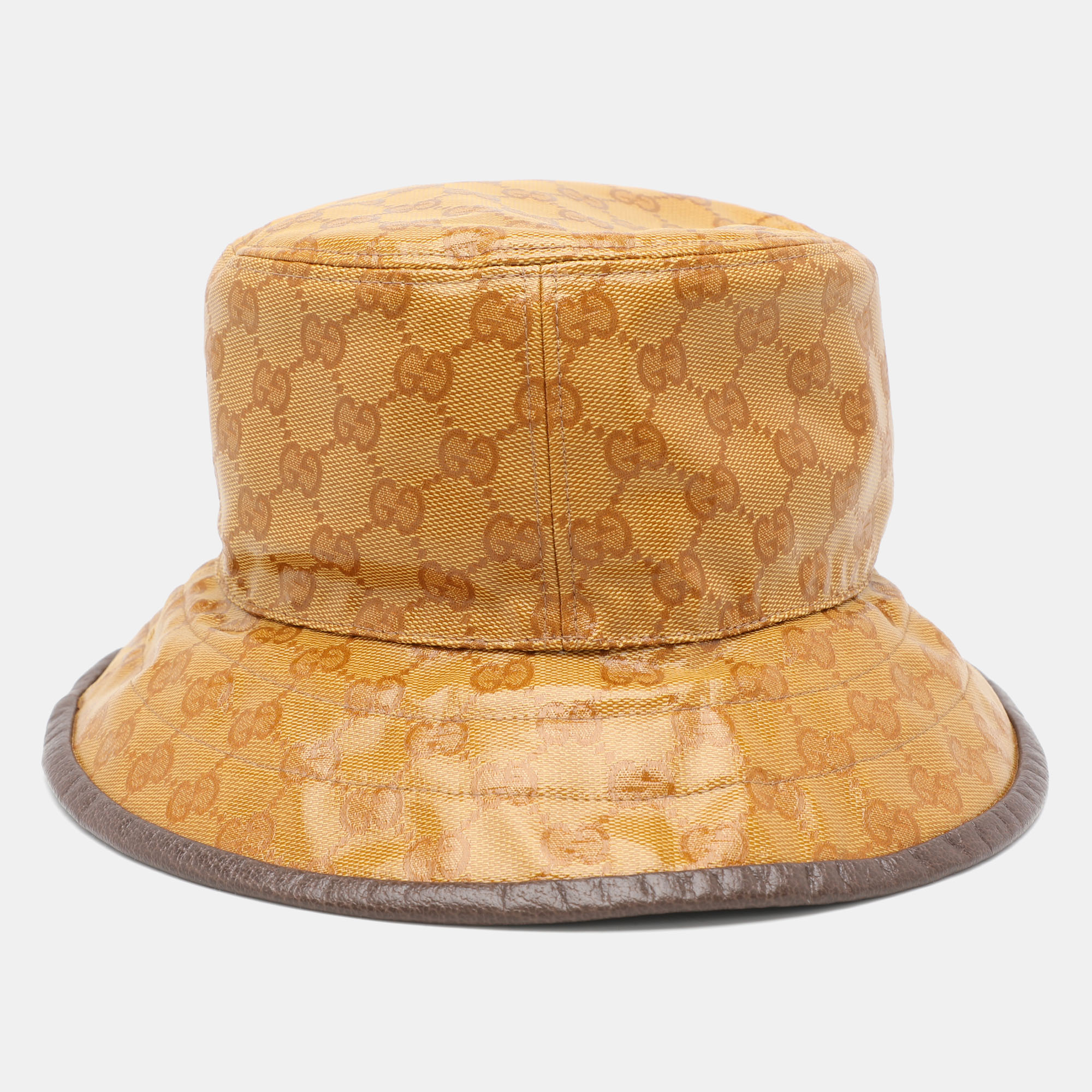 Gucci X Adidas Beige/Brown GG Crystal Canvas Bucket Hat