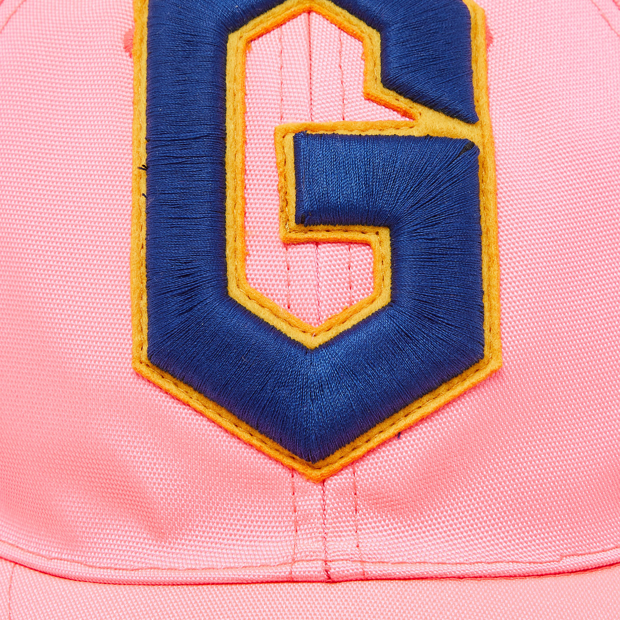 Gucci Neon Pink G Skull Patch Detail Baseball Cap L