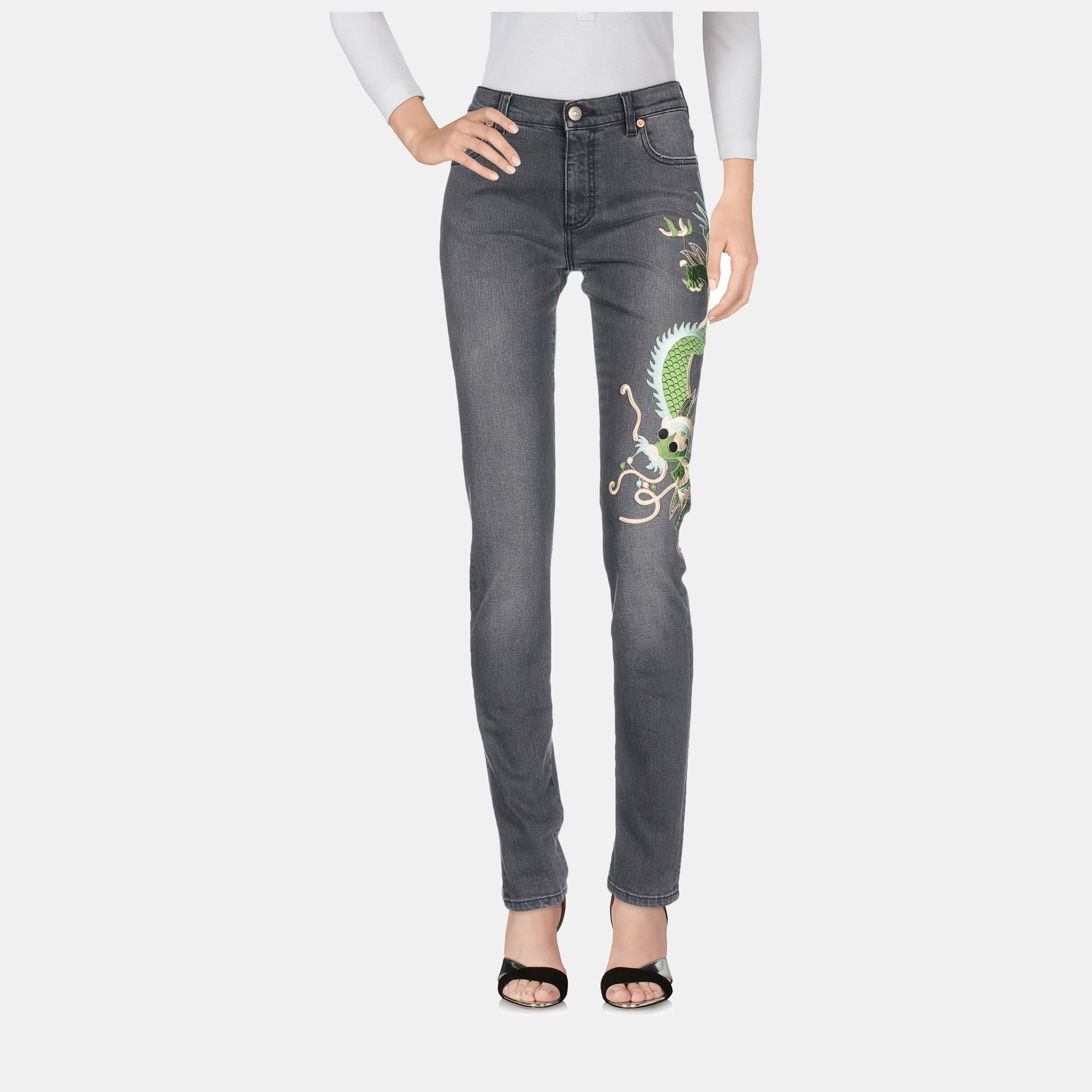 Gucci grey denim jeans size 24