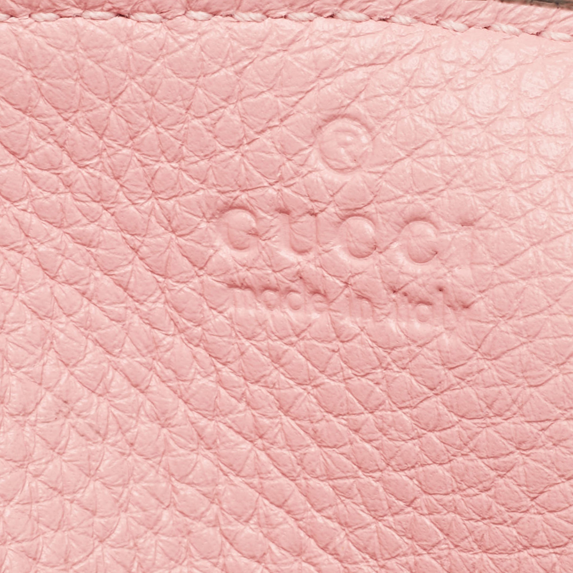 Gucci Pink Leather Medium Jackie 1961 Shoulder Bag