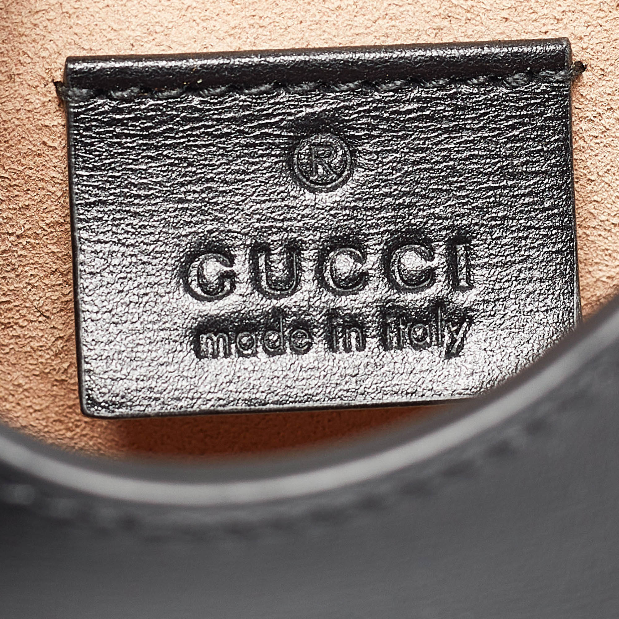 Gucci Black Leather Mini Horsebit 1955 Crossbody Bag