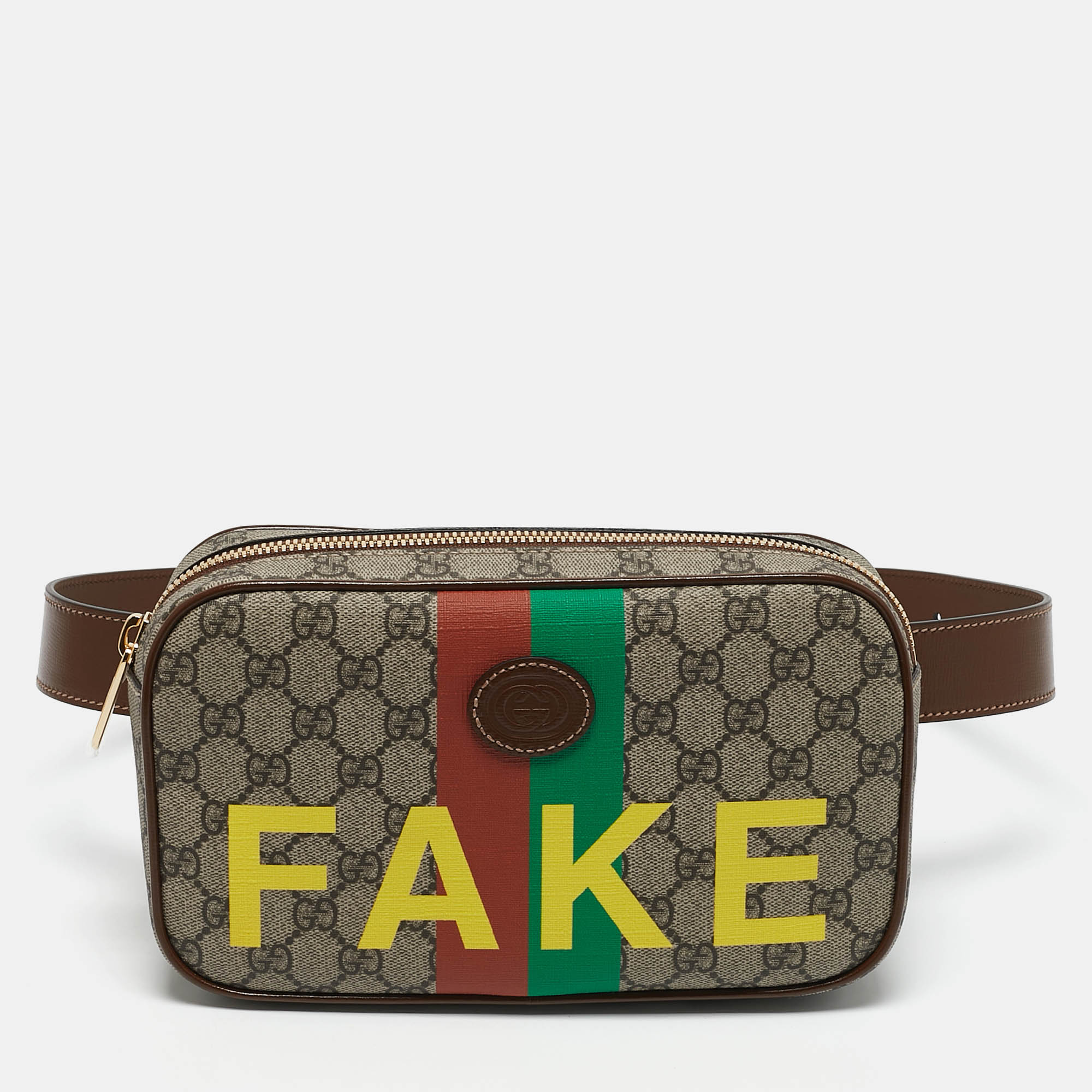 Gucci Beige/Ebony GG Supreme Canvas Fake/Not Retro Interlocking G Belt Bag
Gucci Beige/Ebony GG Supreme Canvas Fake/Not Retro Interlocking G Belt Bag