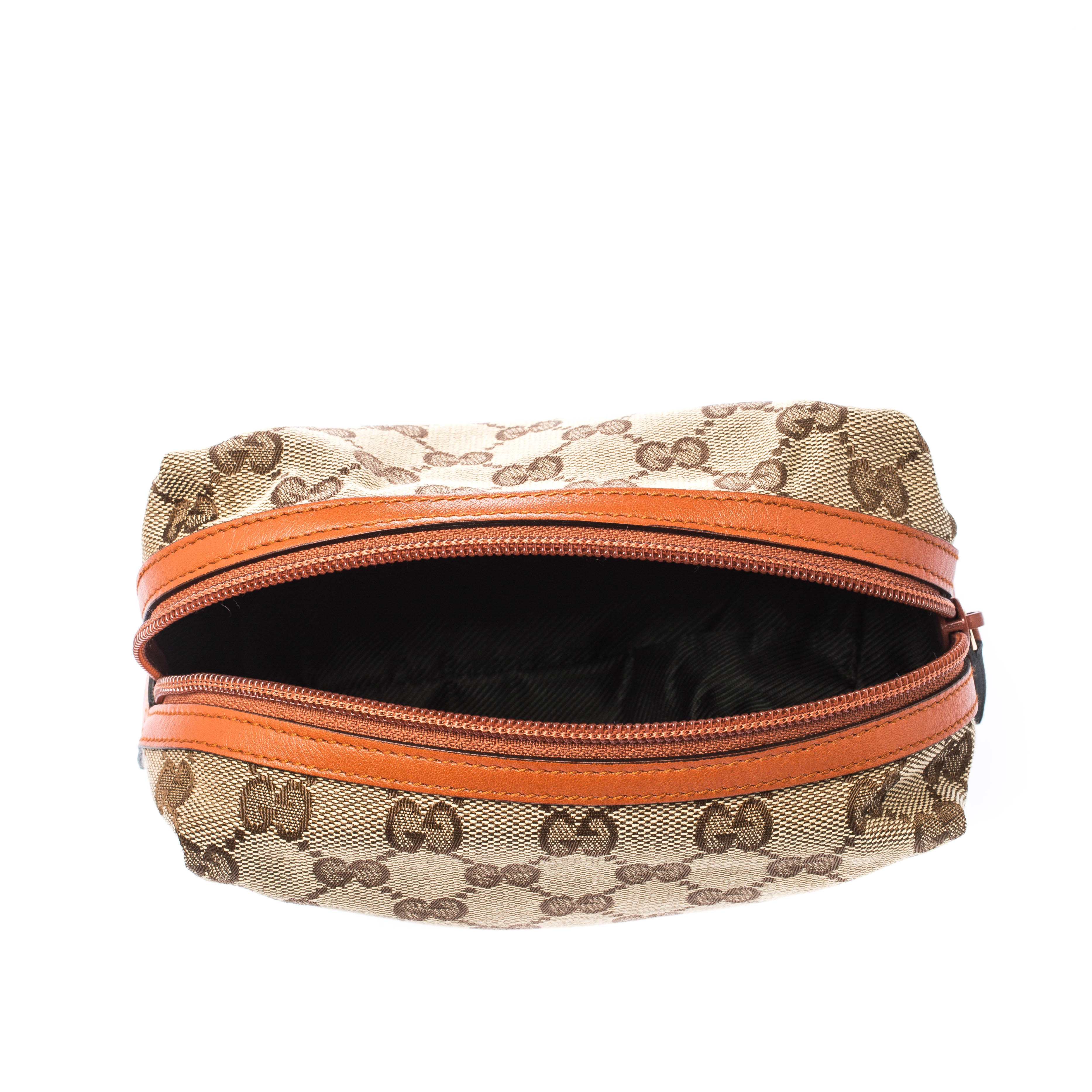 Gucci Beige/Orange GG Canvas Cosmetic Pouch
Gucci Beige/Orange GG Canvas Cosmetic Pouch