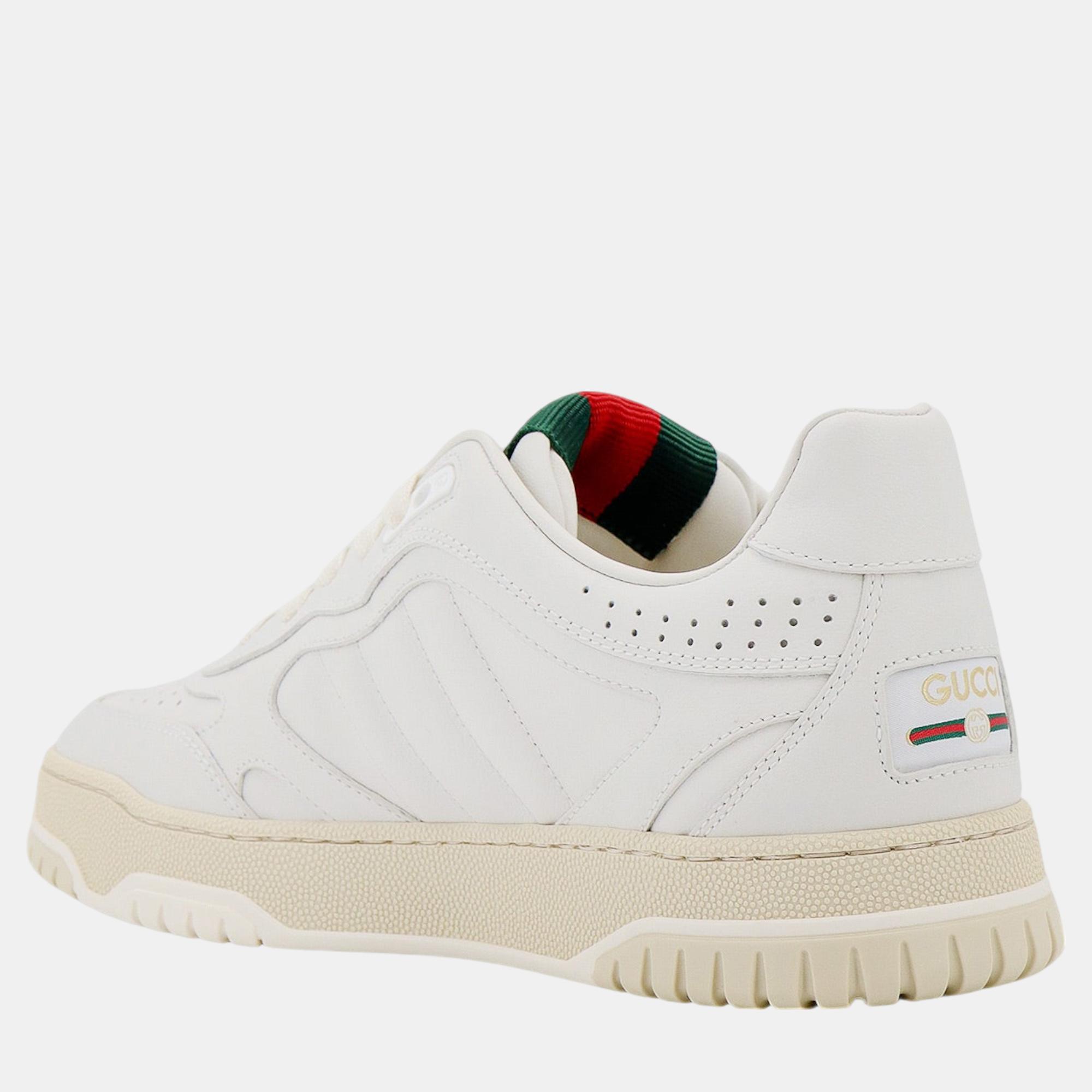 Gucci White Re-Web Sneakers EU 36