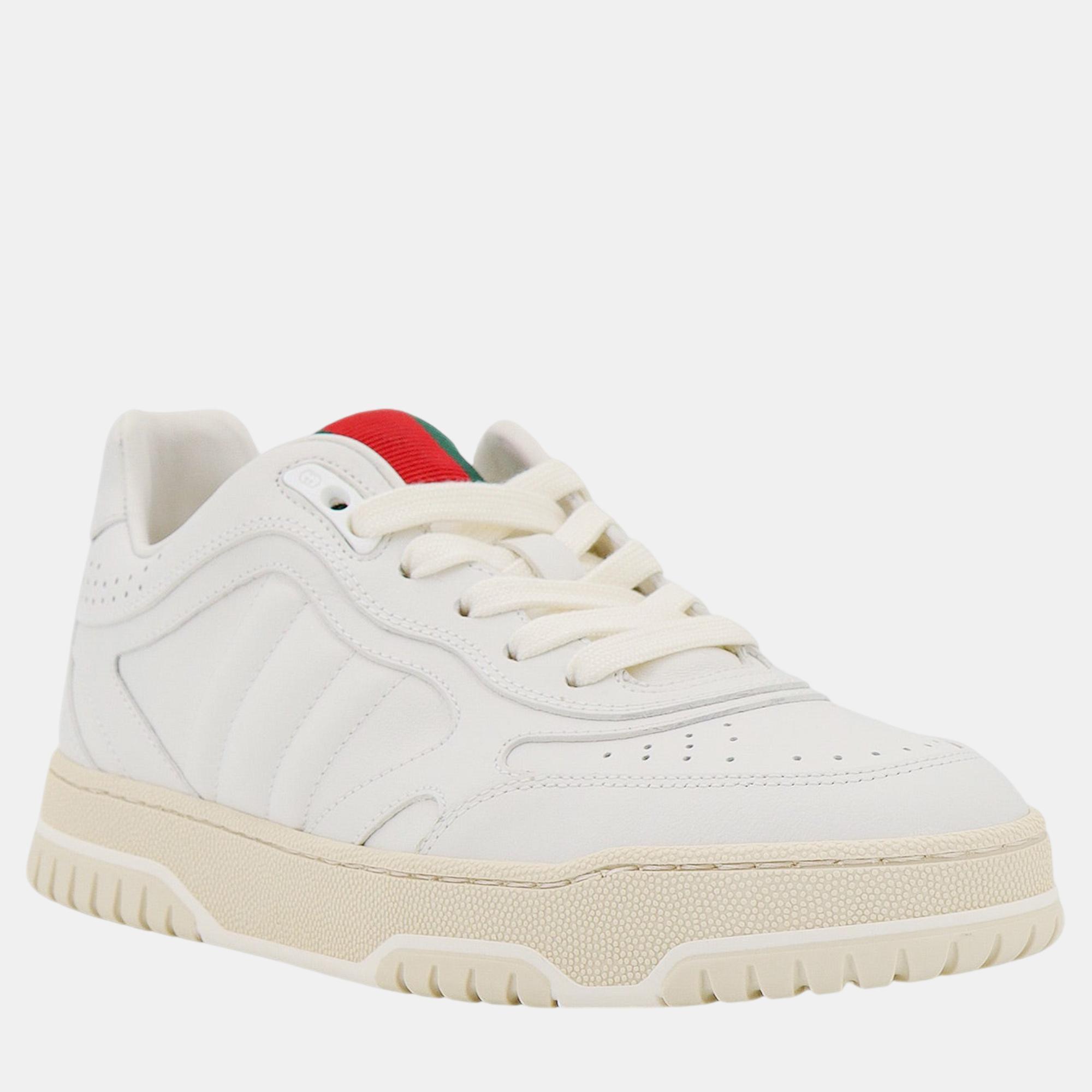 Gucci White Re-Web Sneakers EU 36