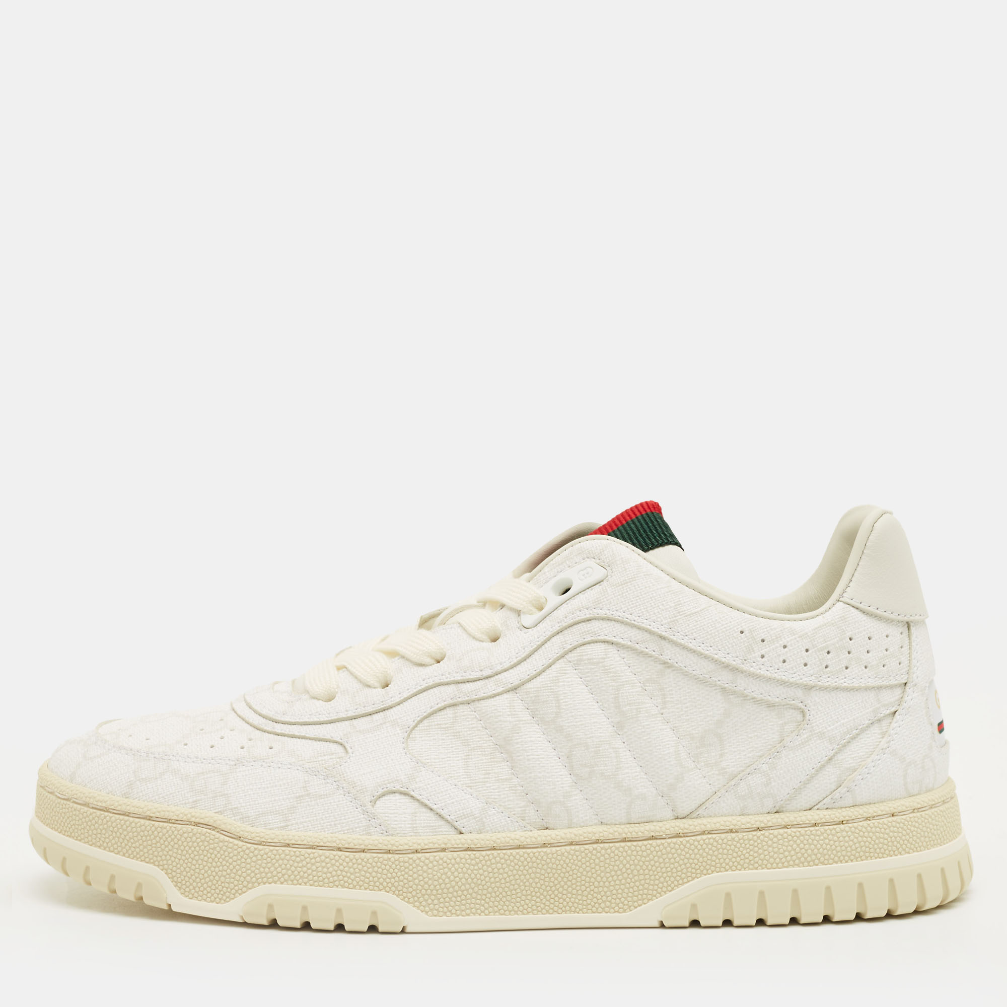 Gucci White/Beige GG Supreme Canvas Re-Web Sneakers Size
Gucci White/Beige GG Supreme Canvas Re-Web Sneakers Size