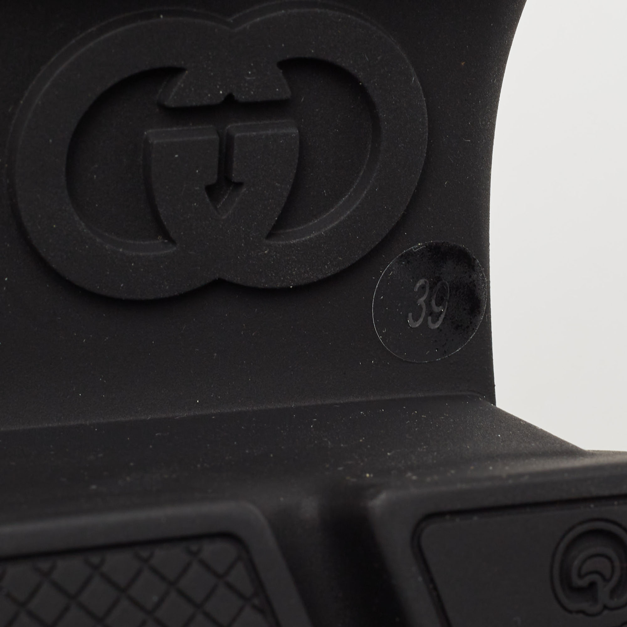 Gucci Cream Leather Interlocking GG Platform Loafers Size 39