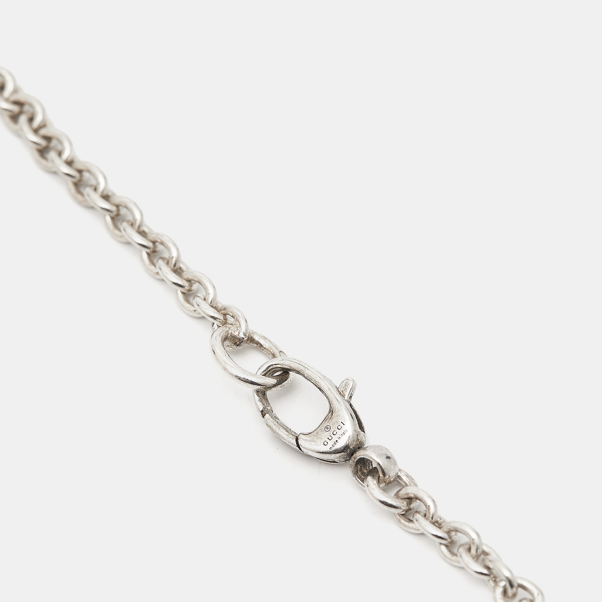 Gucci Interlocking G Sterling Silver Necklace