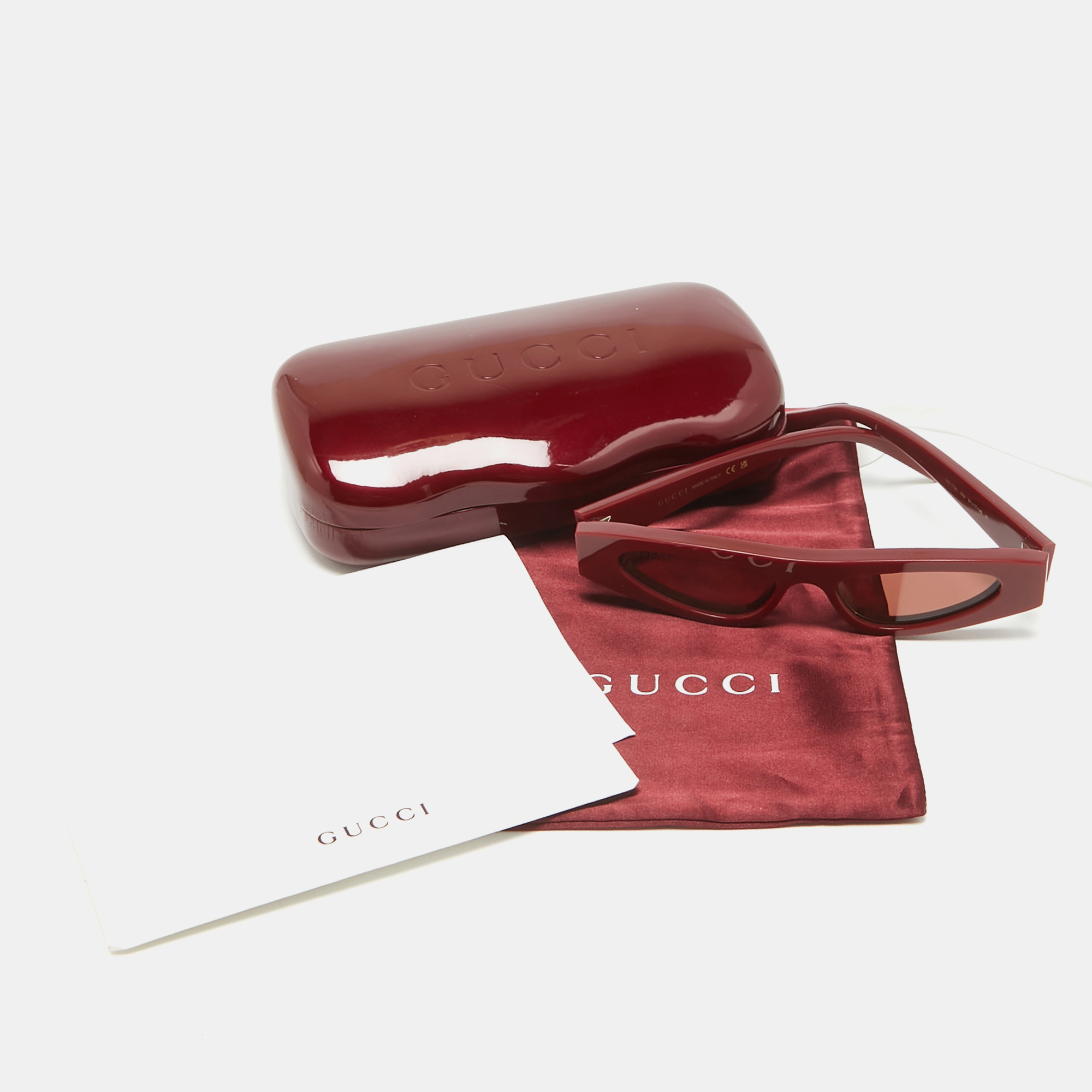 Gucci Red GG1779S Cat Eye Sunglasses