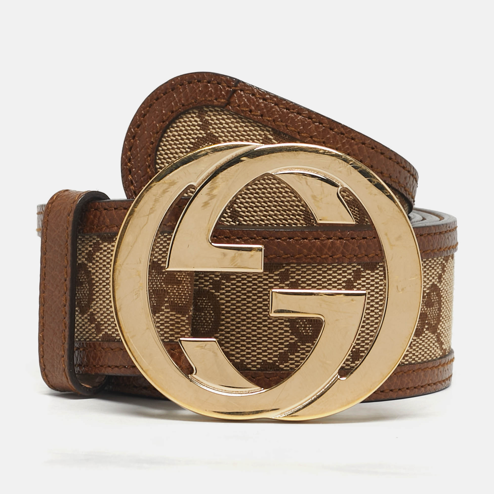 Gucci Interlocking G Beige/Brown GG Canvas and Leather
Gucci Interlocking G Beige/Brown GG Canvas and Leather