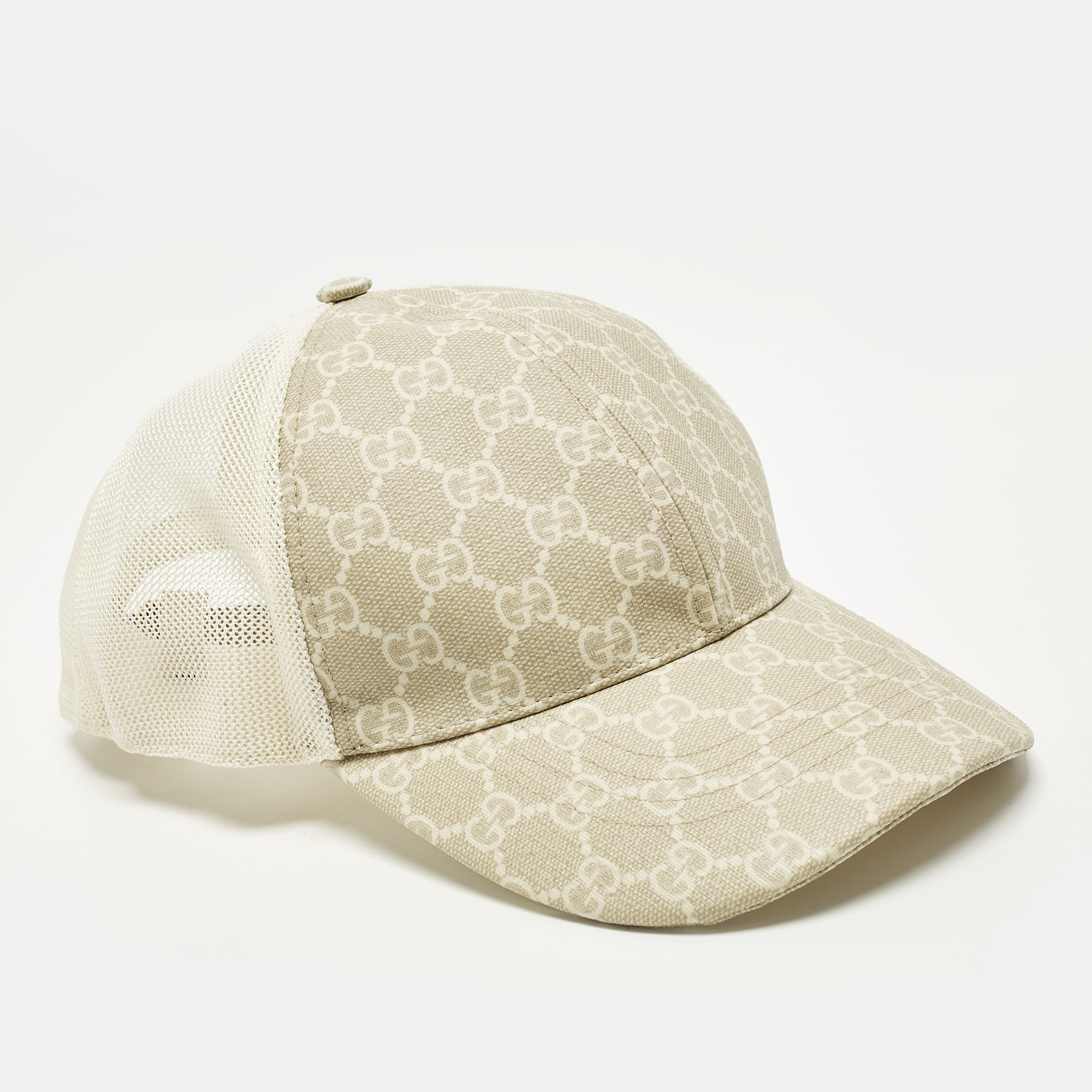Gucci Beige GG Coated Canvas and Mesh Baseball Cap M
Gucci Beige GG Coated Canvas and Mesh Baseball Cap M