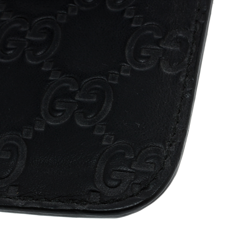 Gucci Black Guccissima Leather IPhone 4/4s Case