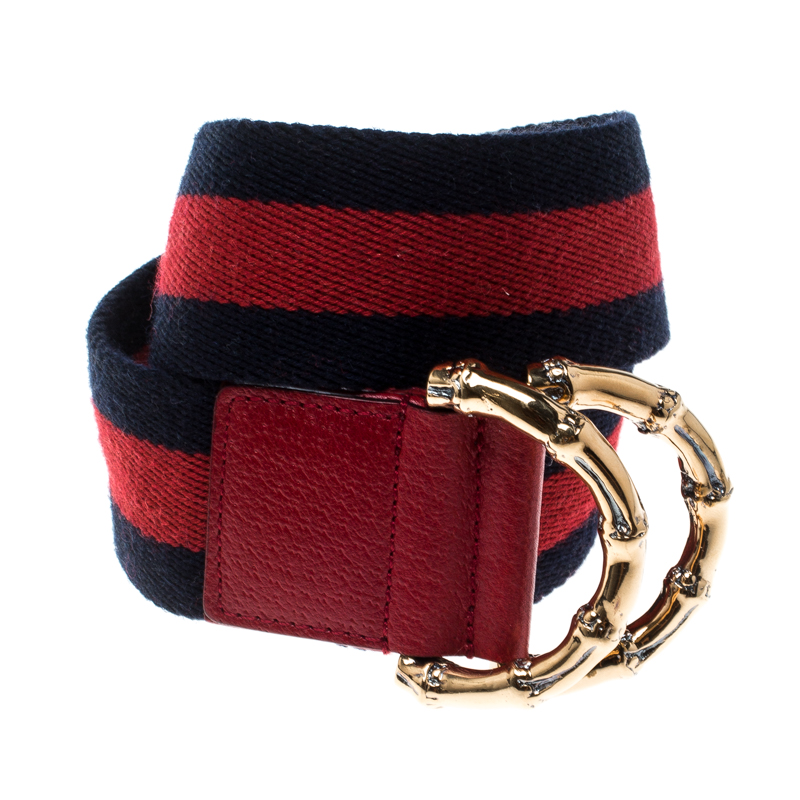 navy blue and red gucci belt