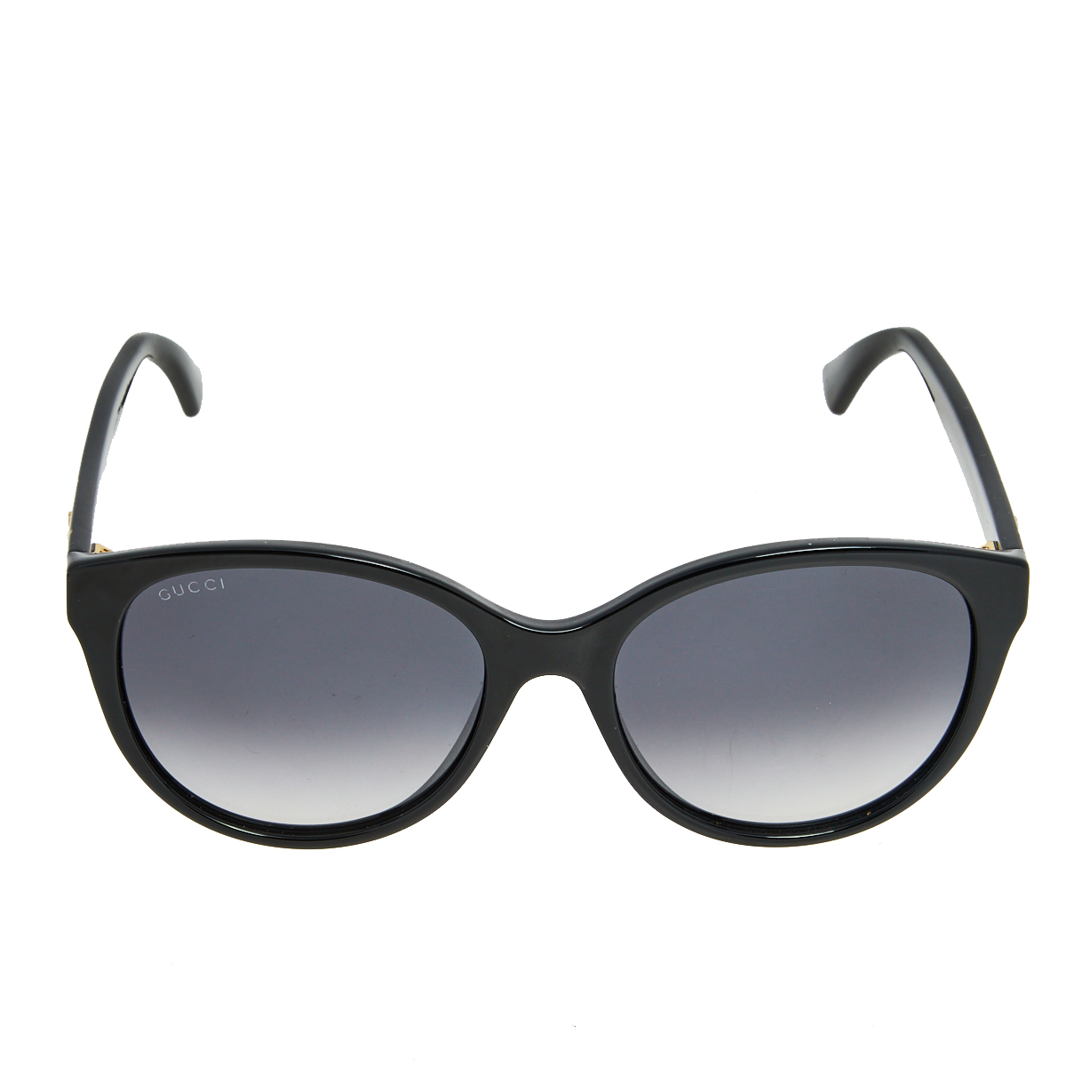

Gucci Black/Black Gradient Acetate GG0631S 001 Round Cat Eye Sunglasses