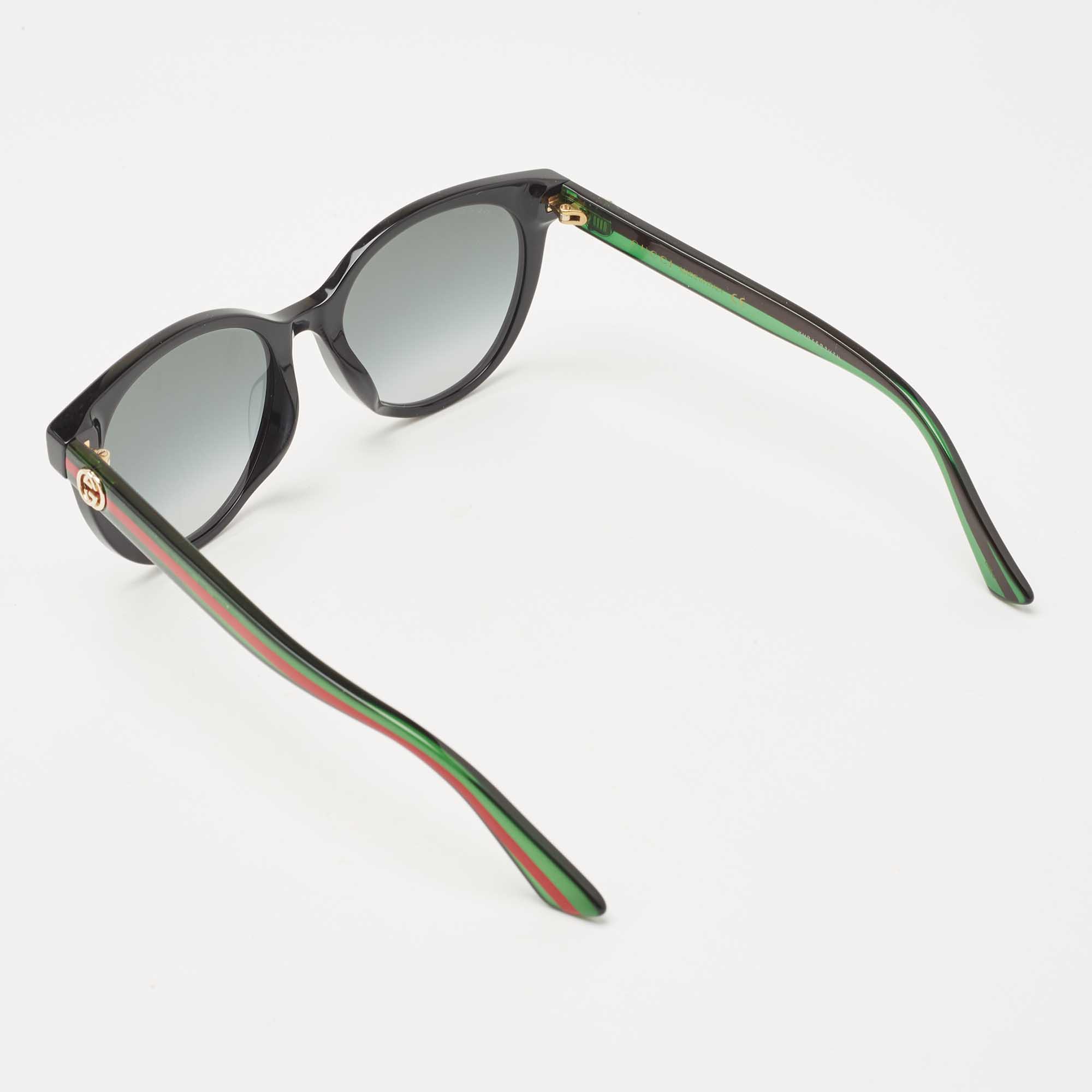 Gucci Black/Green Interlocking G Gradient Sunglasses