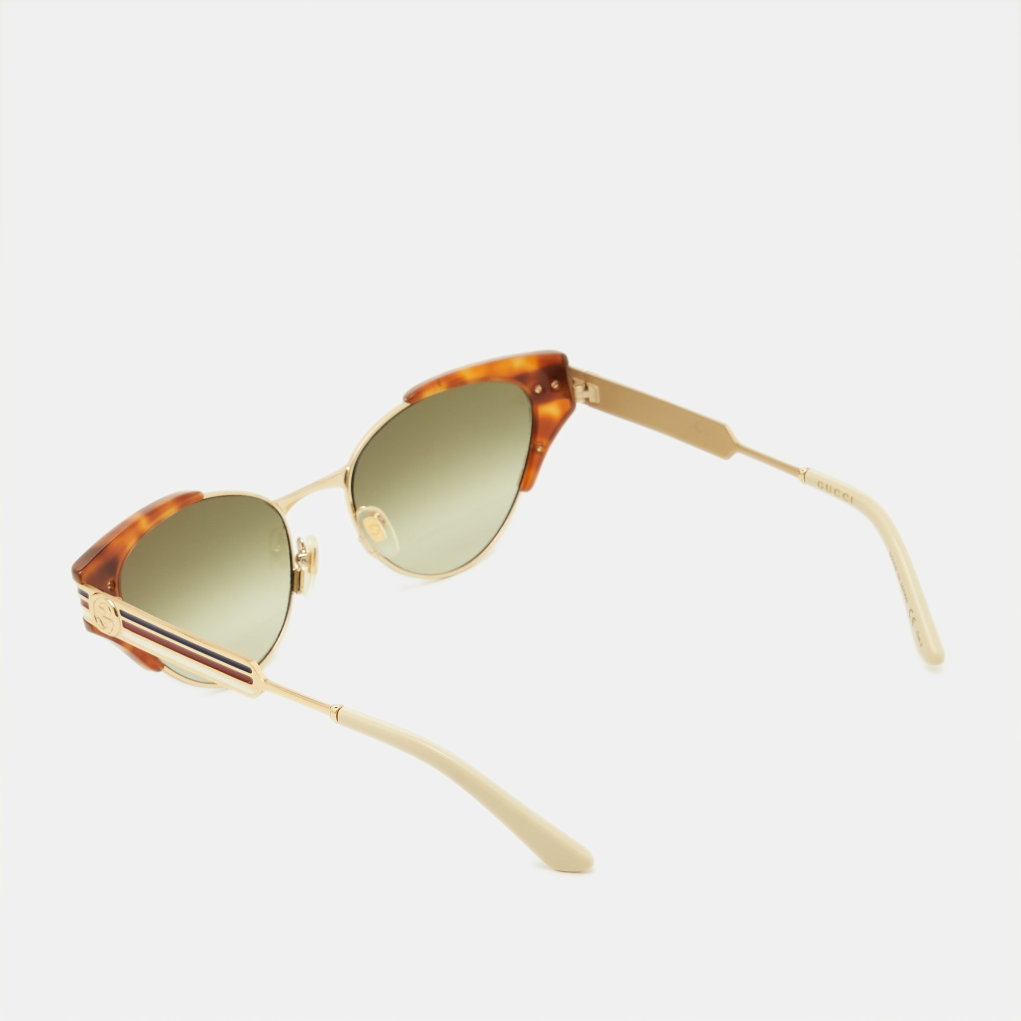 Gucci Brown/Green Gradient GG0522S Cat-Eye Sunglasses