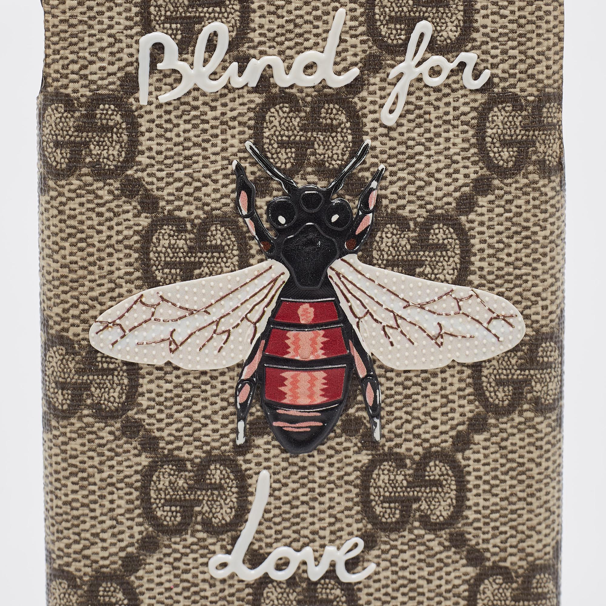 Gucci Beige GG Supreme Canvas Blind For Love IPhone 7 Case