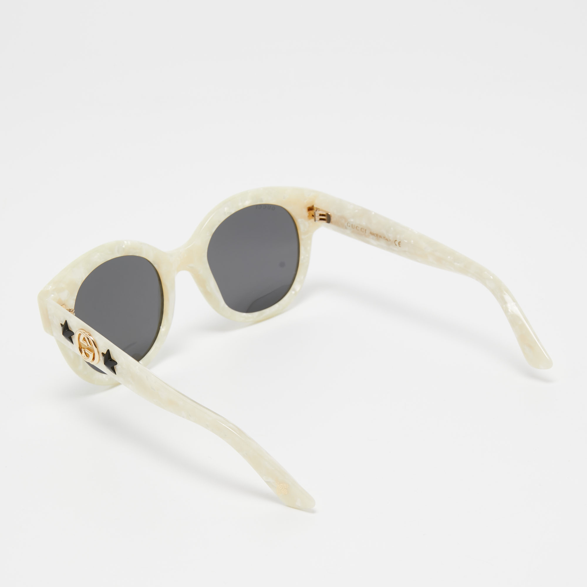 Gucci Black GG0207S GG Star Round Sunglasses
