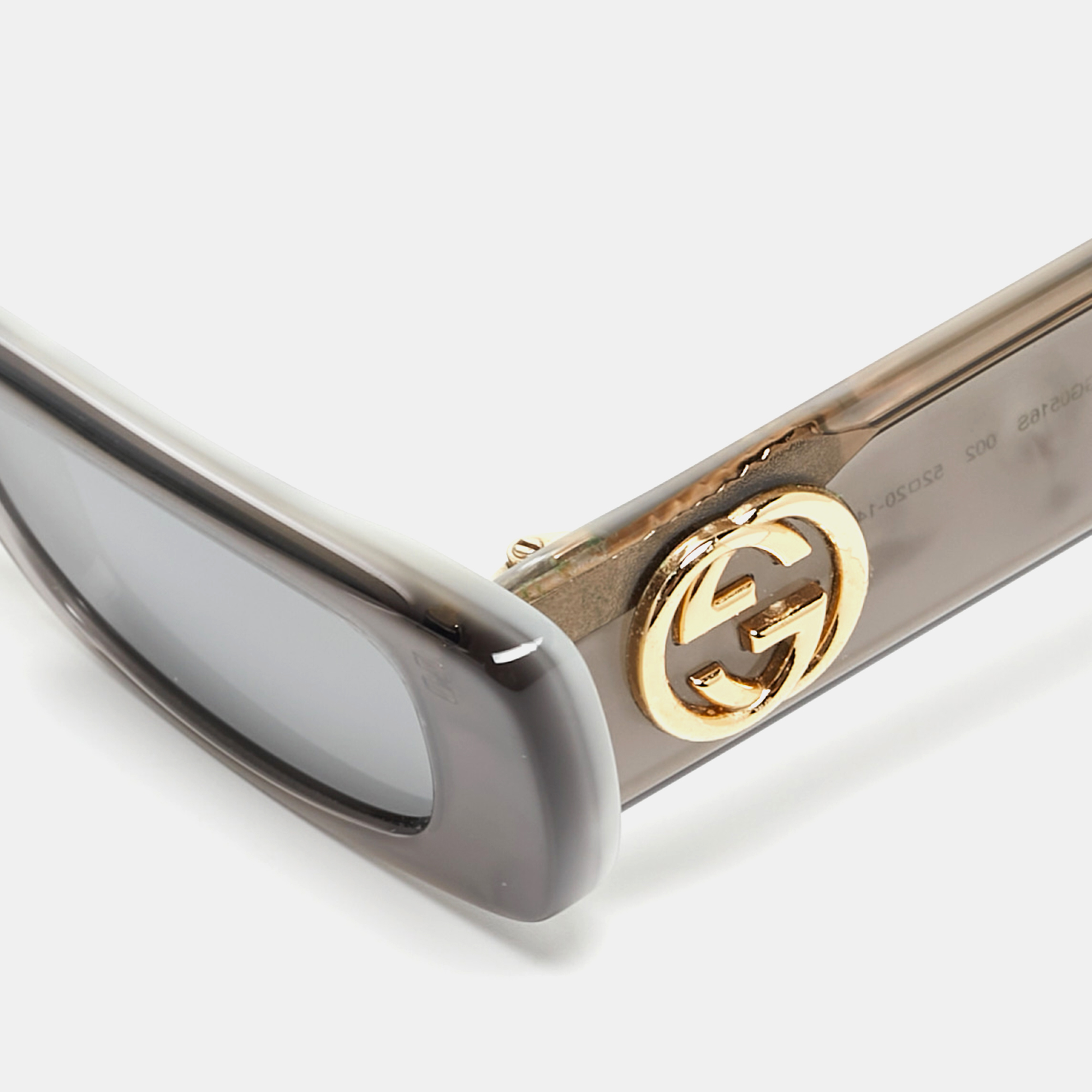 Gucci Silver Mirrored GG0516S Rectangular Sunglasses