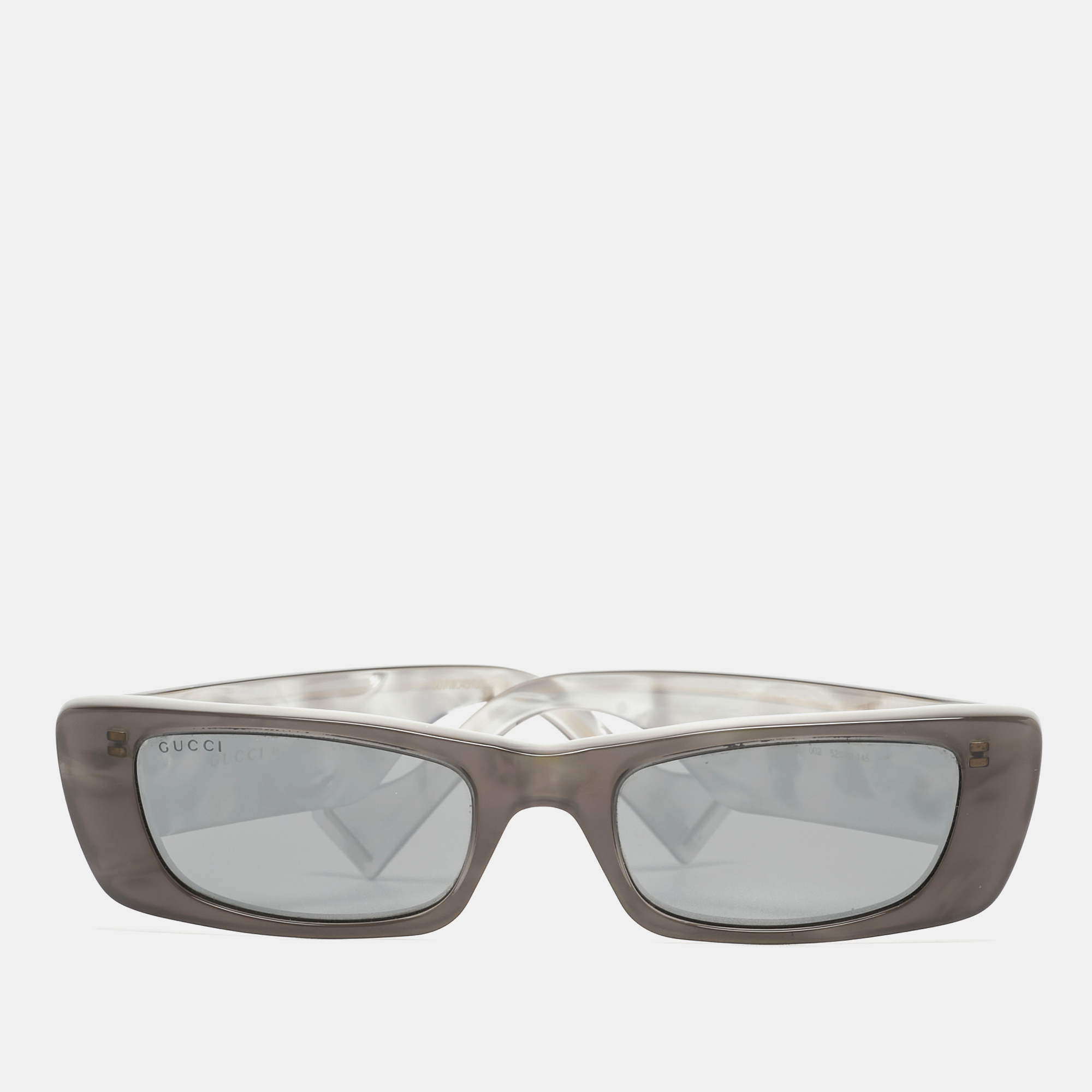 Gucci Silver Mirrored GG0516S Rectangular Sunglasses