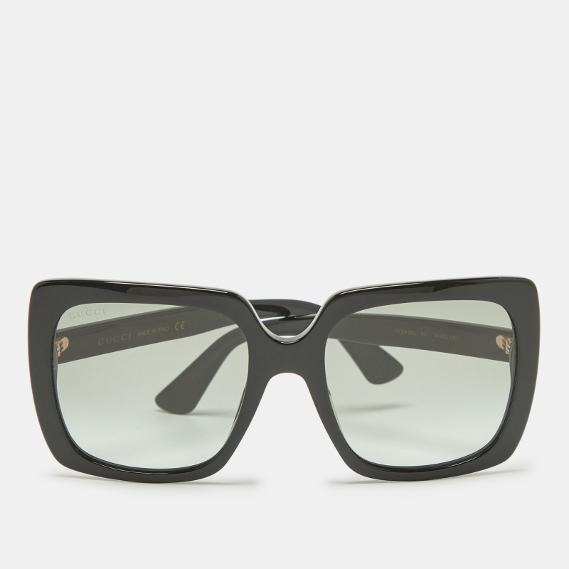 Gucci black gradient gg0418s gg crystals oversized sunglasses