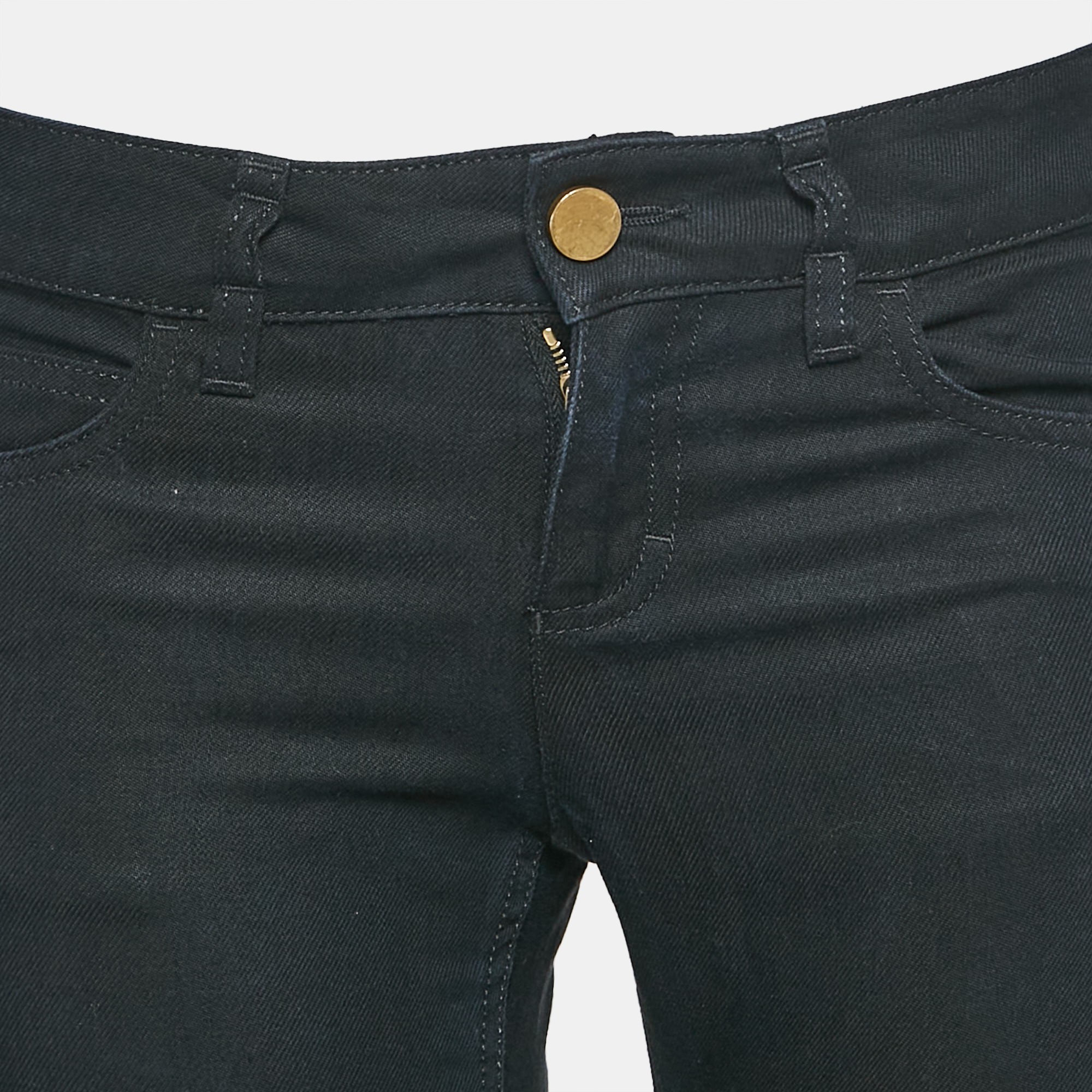 Gucci Black Lyocell Denim 70's Flared Jeans S Waist 30