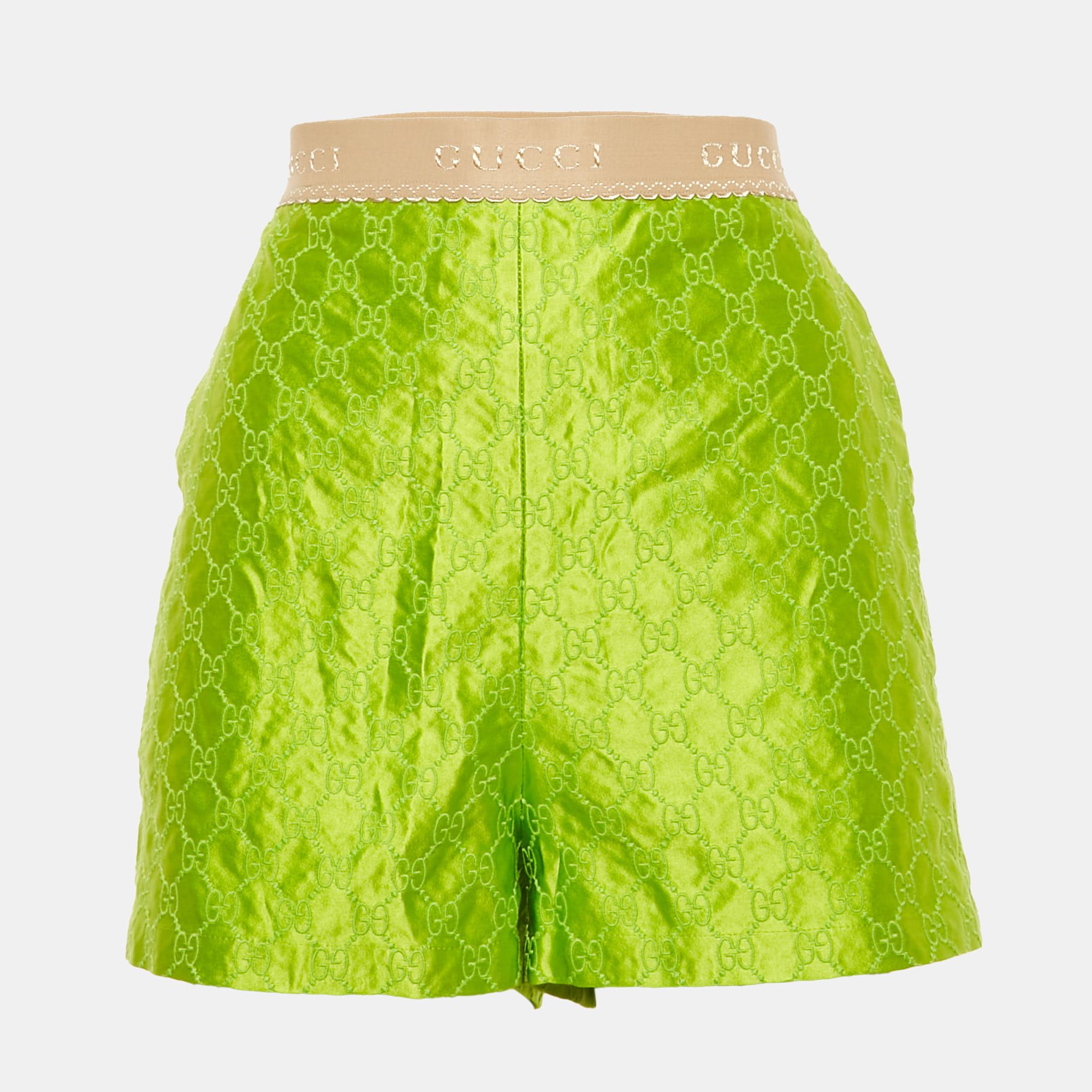 Logo Embroidery Silk Short M - Gucci - Modalova