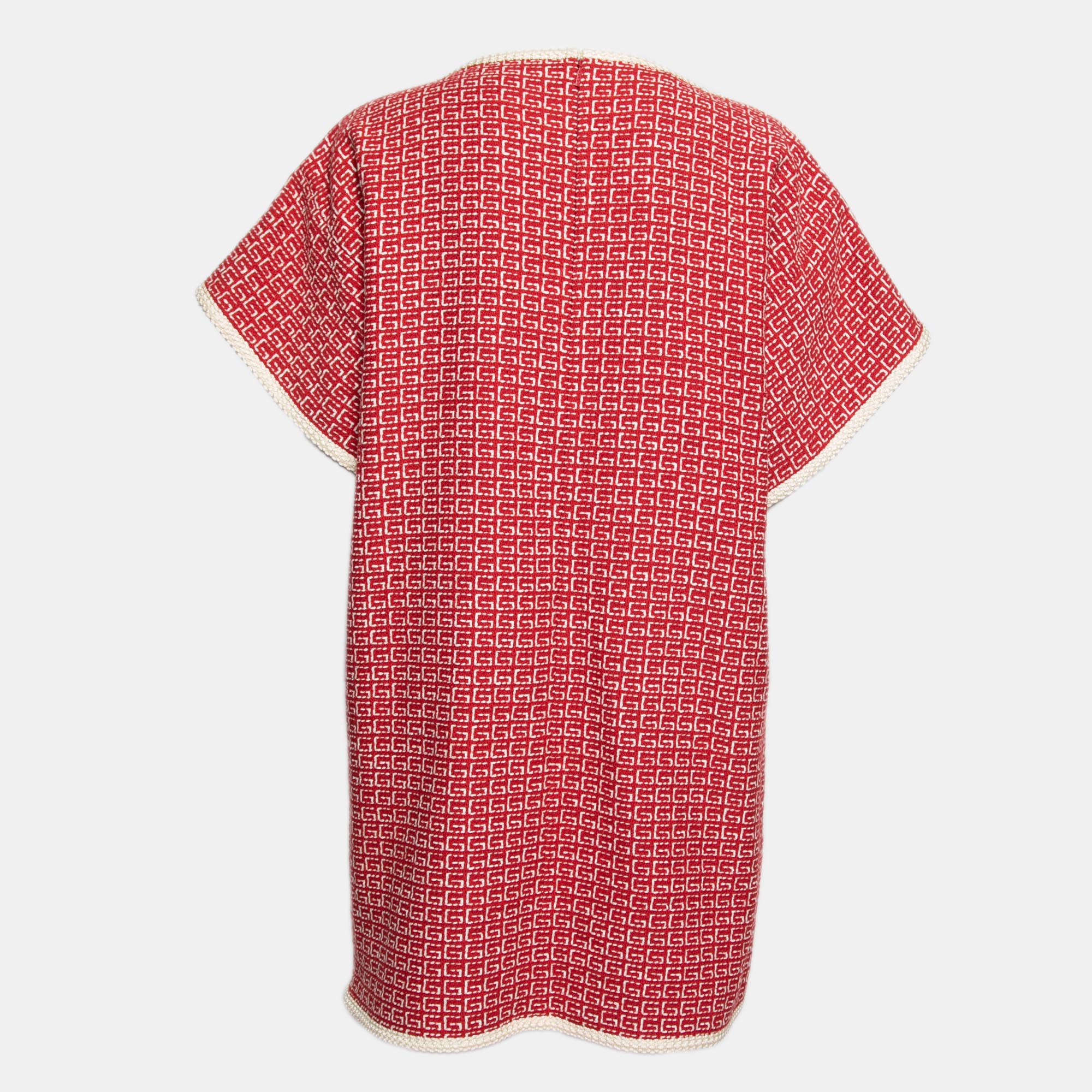 Gucci Red Tweed Logo Pocket Front Dresses
Gucci Red Tweed Logo Pocket Front Dresses