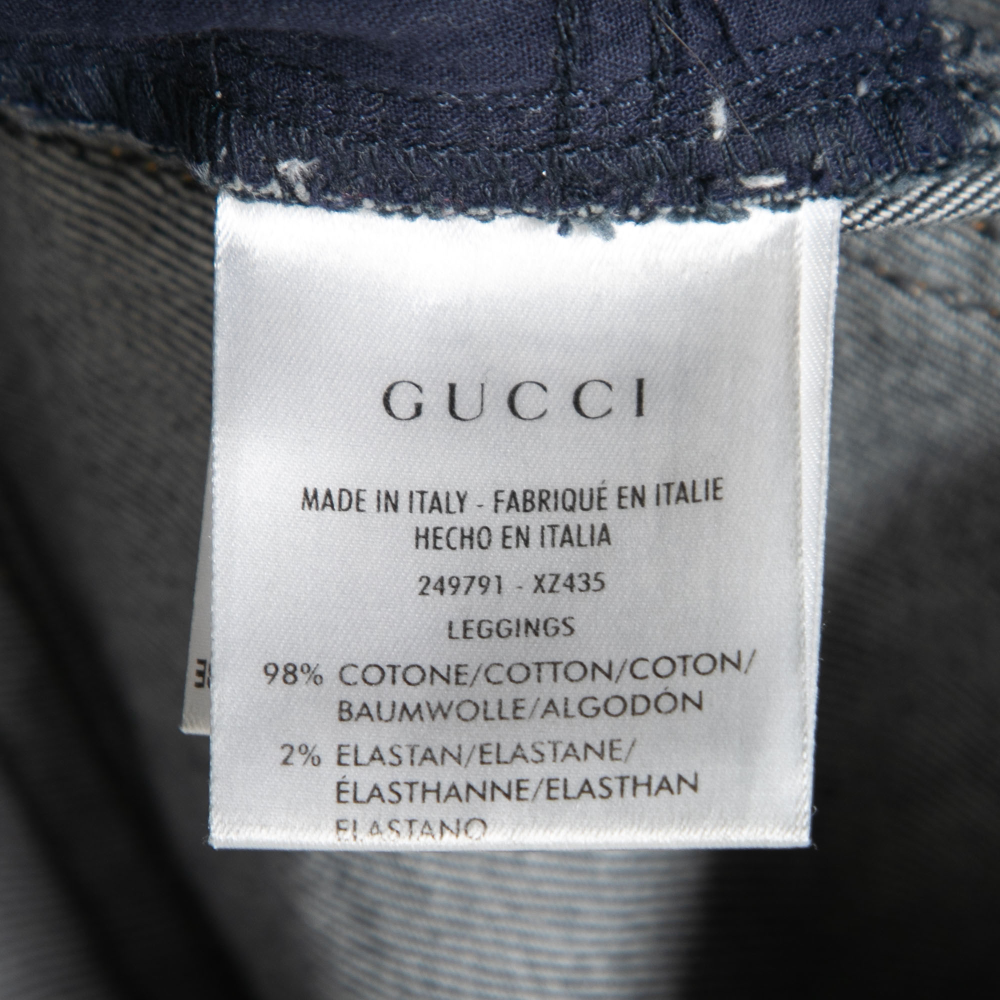 Gucci Dark Blue Denim Web Cuff Detail Slim Fit Jeans S/Waist 30
