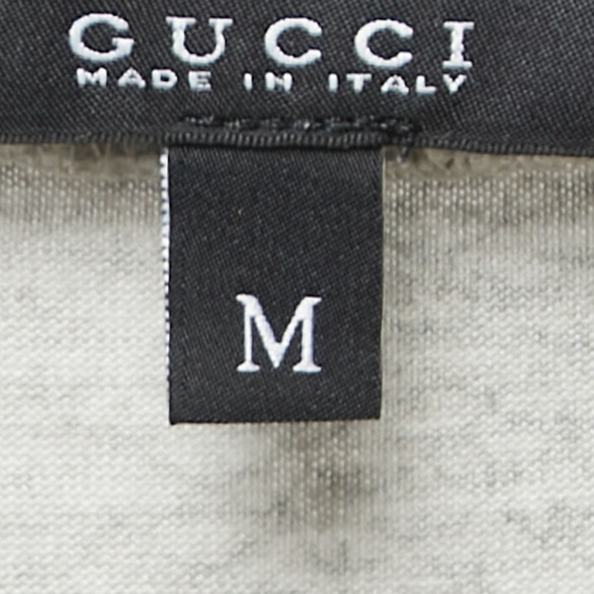 Gucci White Snake Print Satin Silk & Knit Tank Top M