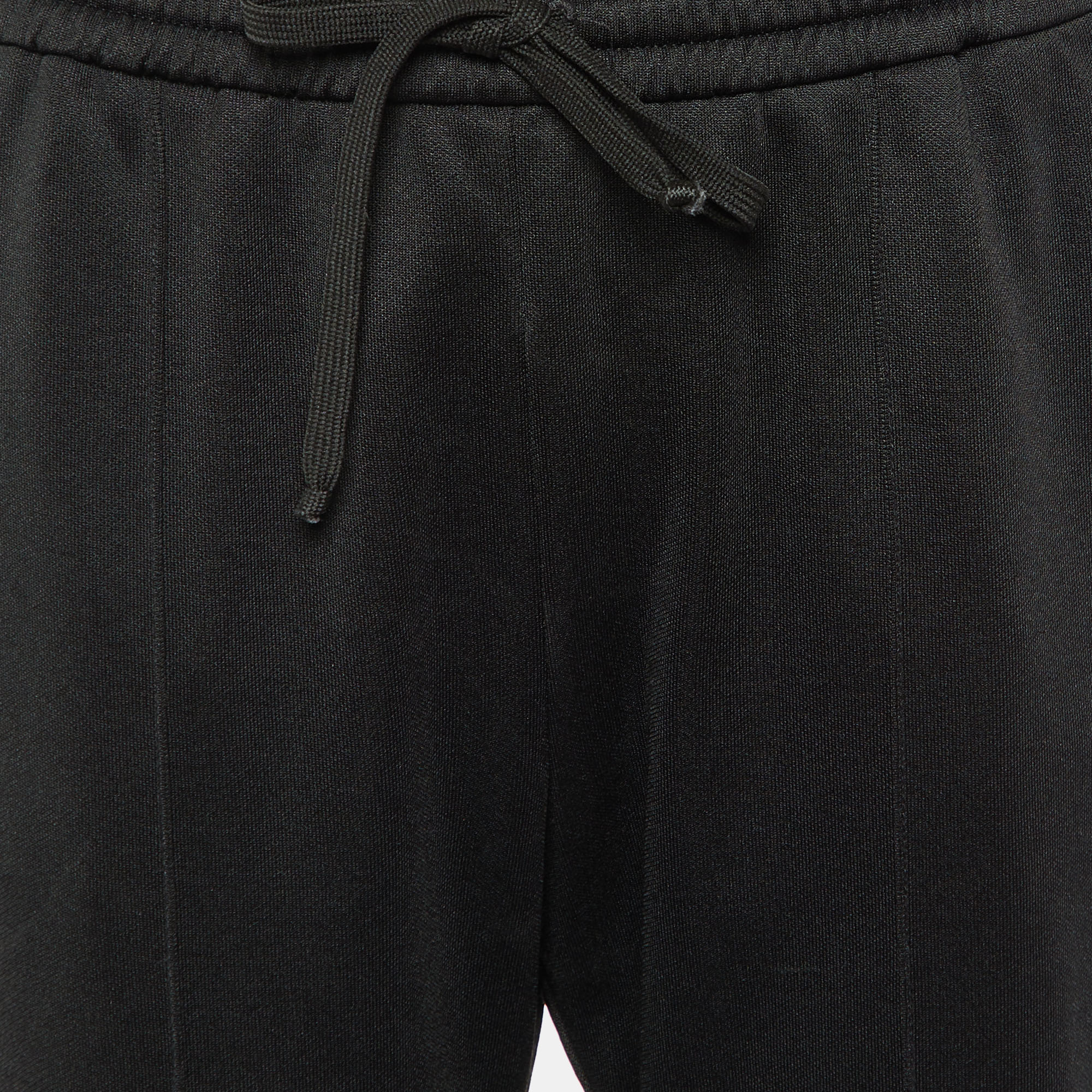 Gucci Black Jersey Side Logo Trim Jogger Pants M