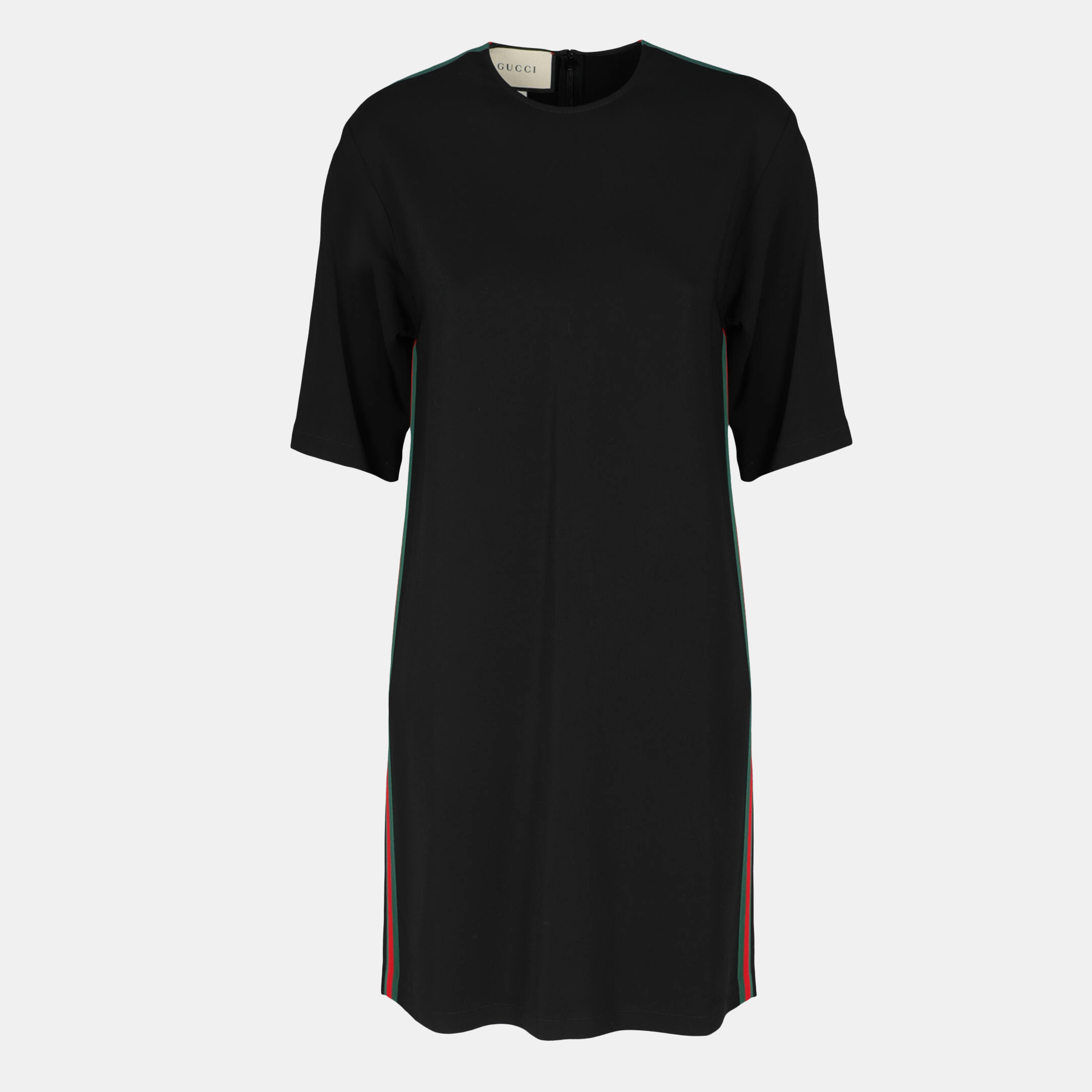 Gucci  Women's Synthetic Fibers Midi Dress - Black - XS